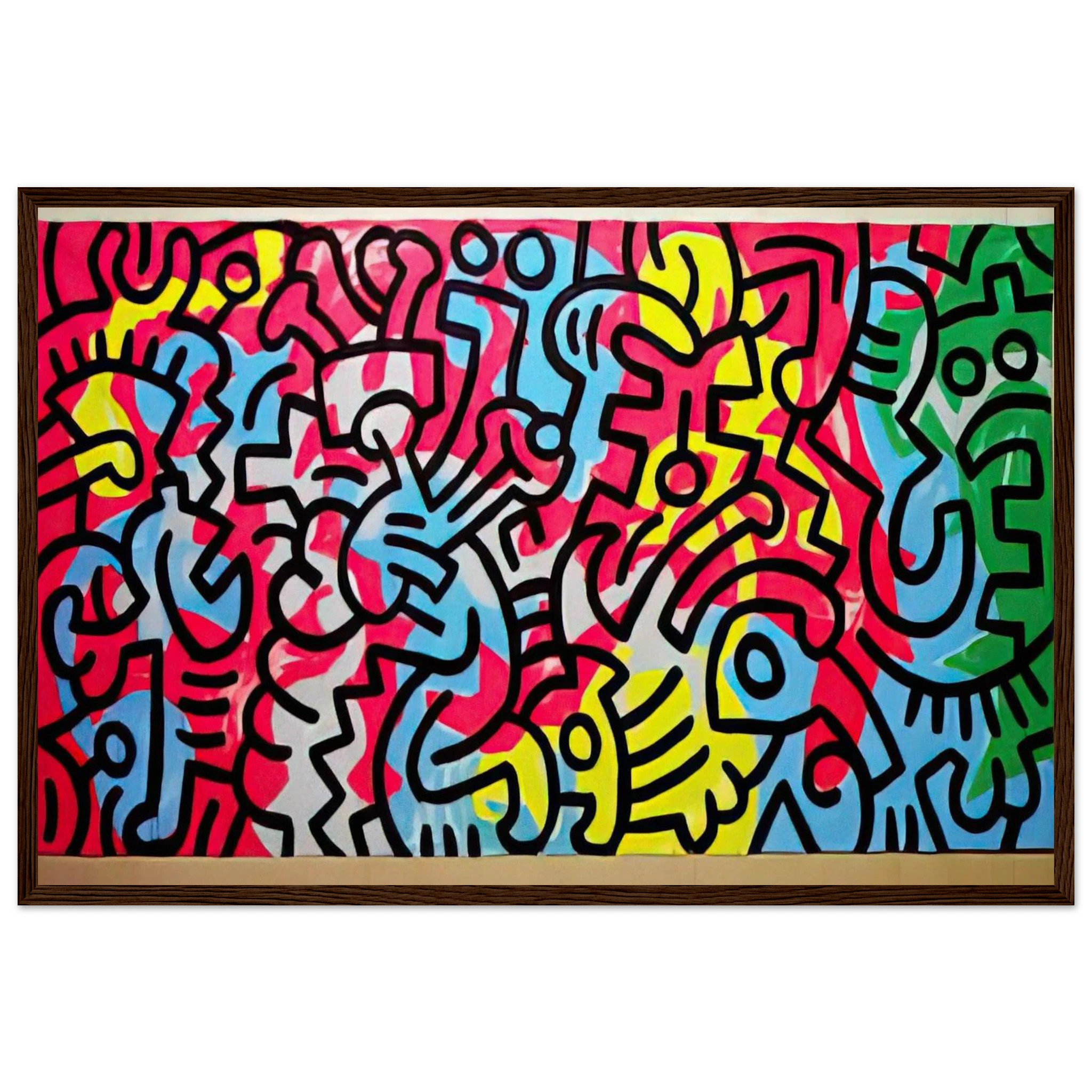 UNTITLED 1987 Framed Poster | Keith Haring Framed Prints Wall Art | Keith Haring Prints