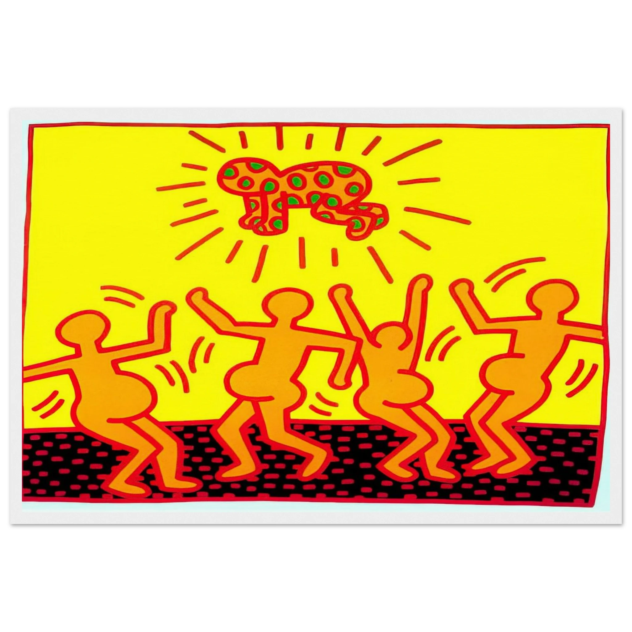 UNTITLED 1983 1 Framed Poster | Keith Haring Framed Prints Wall Art | Keith Haring Prints