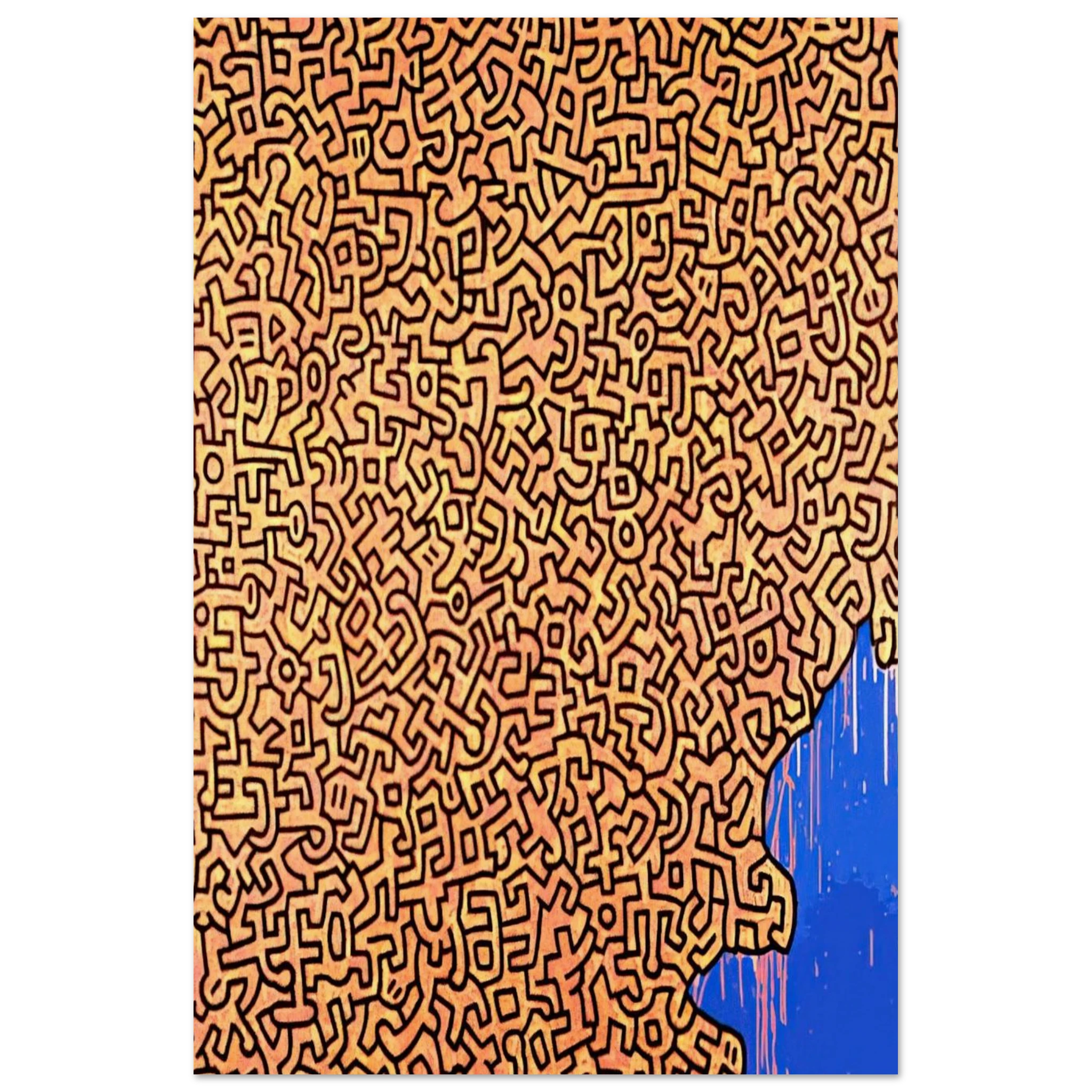 BRAZIL 1989 Poster | Keith Haring Poster | Keith Haring Prints