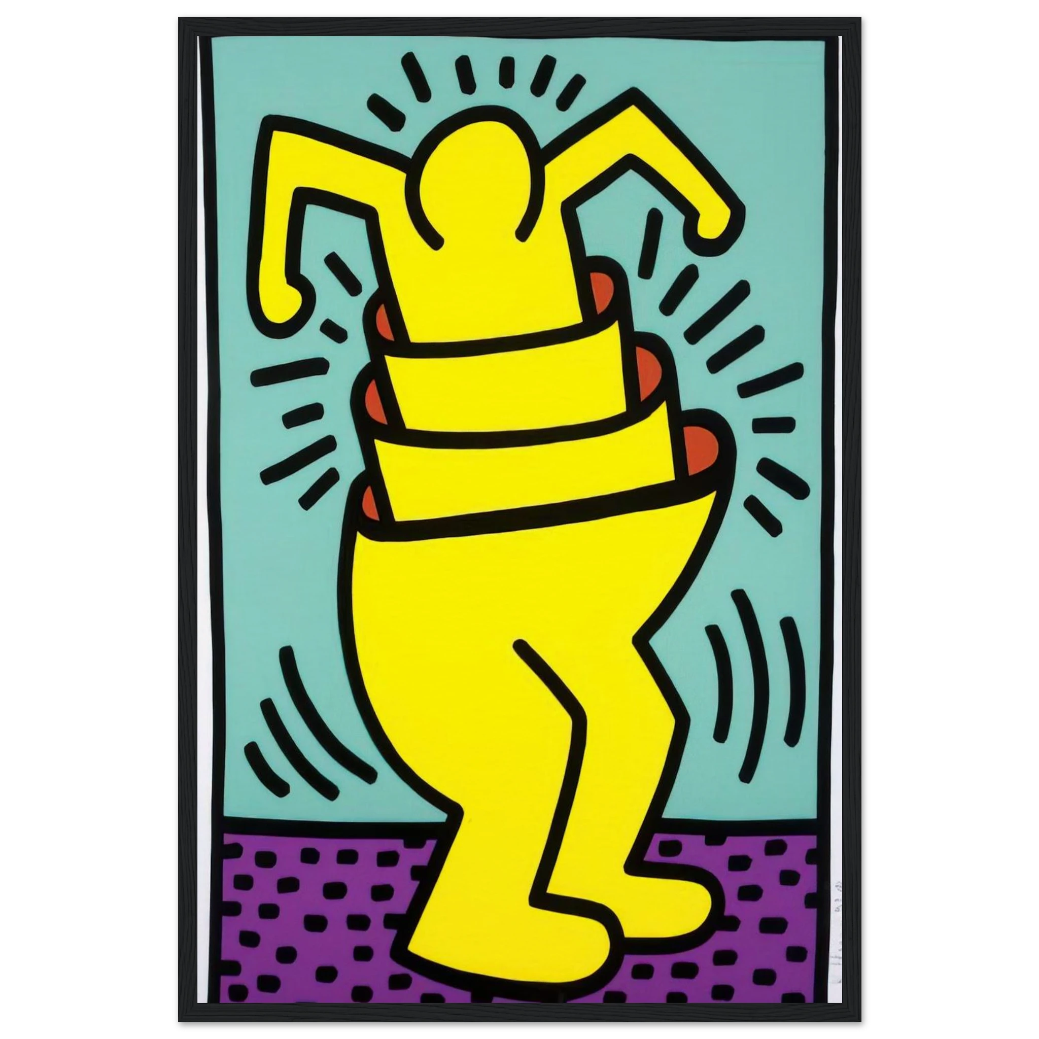 UNTITLED 1989 Framed Poster | Keith Haring Framed Prints Wall Art | Keith Haring Prints