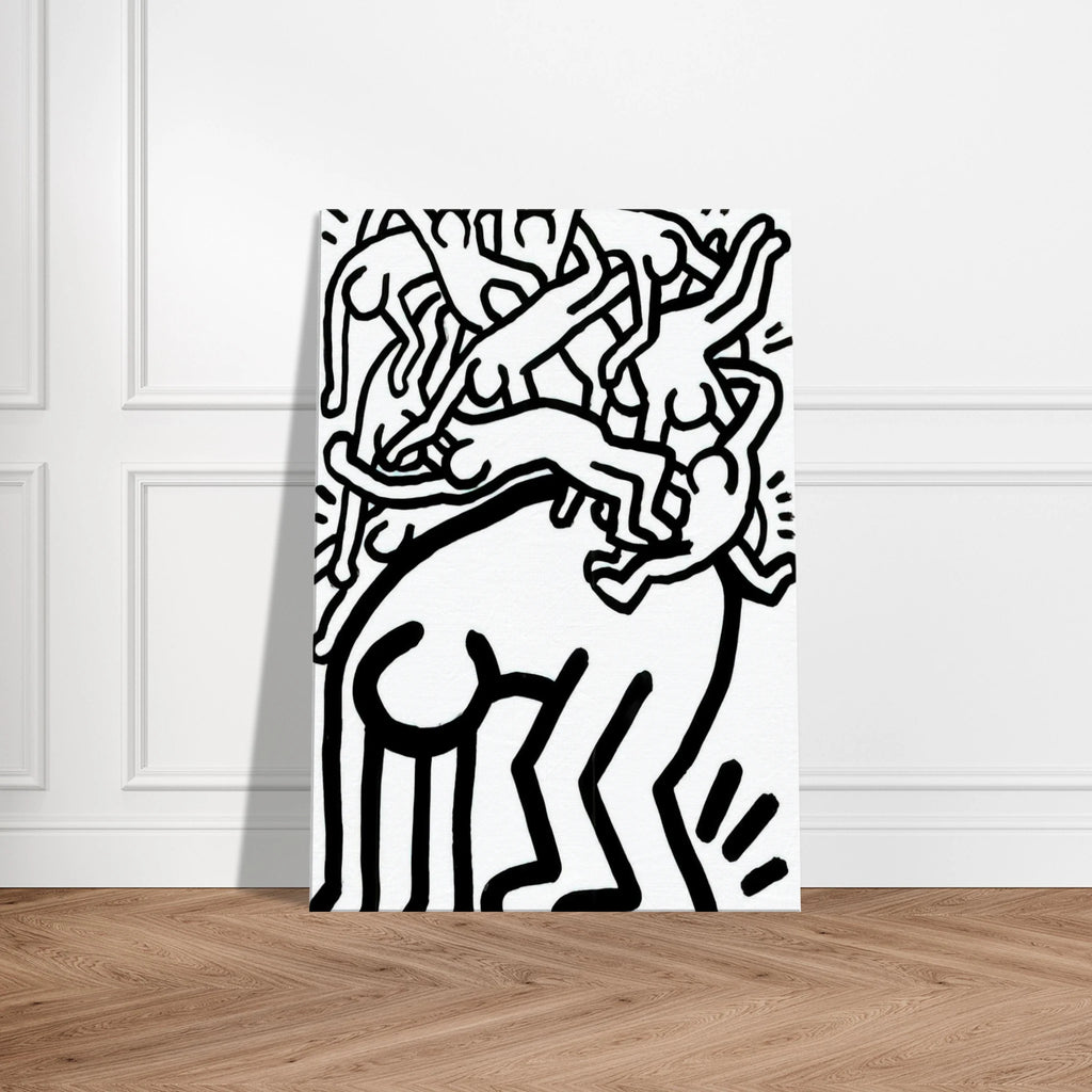 FIGHT AIDS WORLDWIDE 1990 Canvas | Keith Haring Canvas | Keith Haring Prints