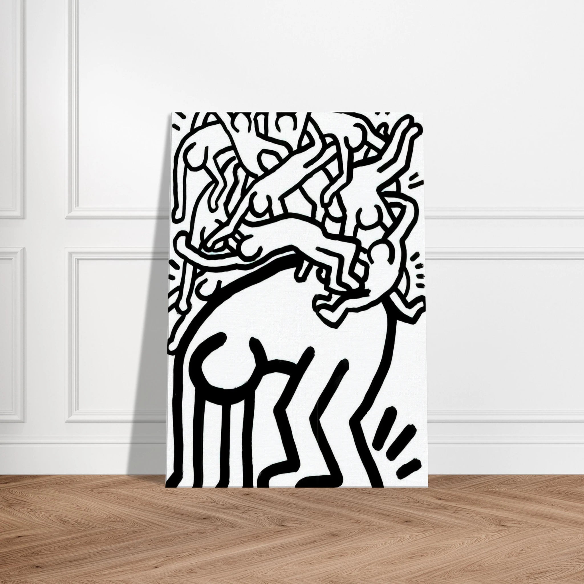 FIGHT AIDS WORLDWIDE 1990 Canvas | Keith Haring Canvas | Keith Haring Prints