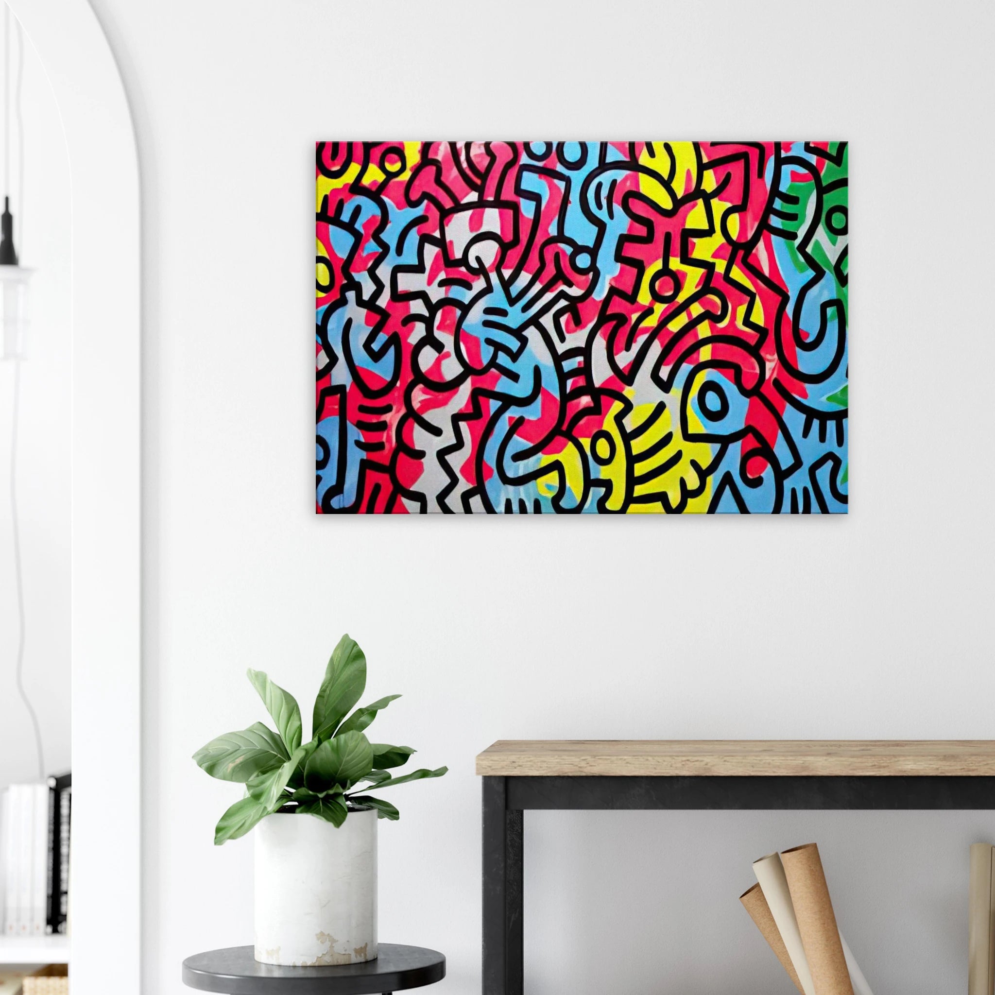 UNTITLED 1987 Canvas | Keith Haring Canvas | Keith Haring Prints