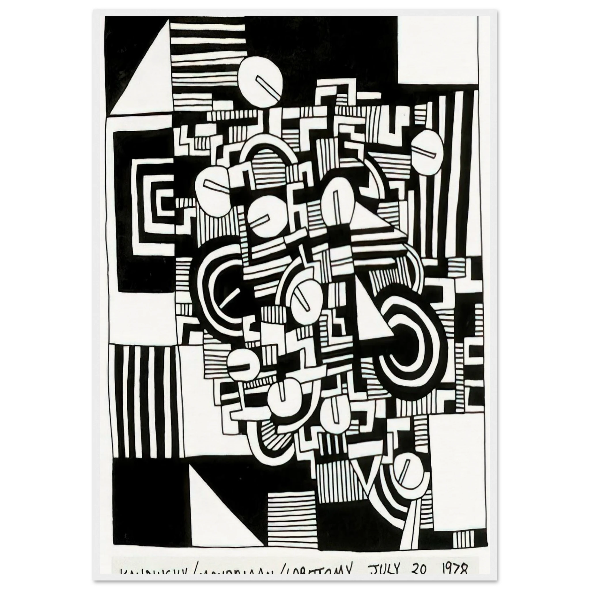 UNTITLED 1978 Framed Poster | Keith Haring Framed Prints Wall Art | Keith Haring Prints