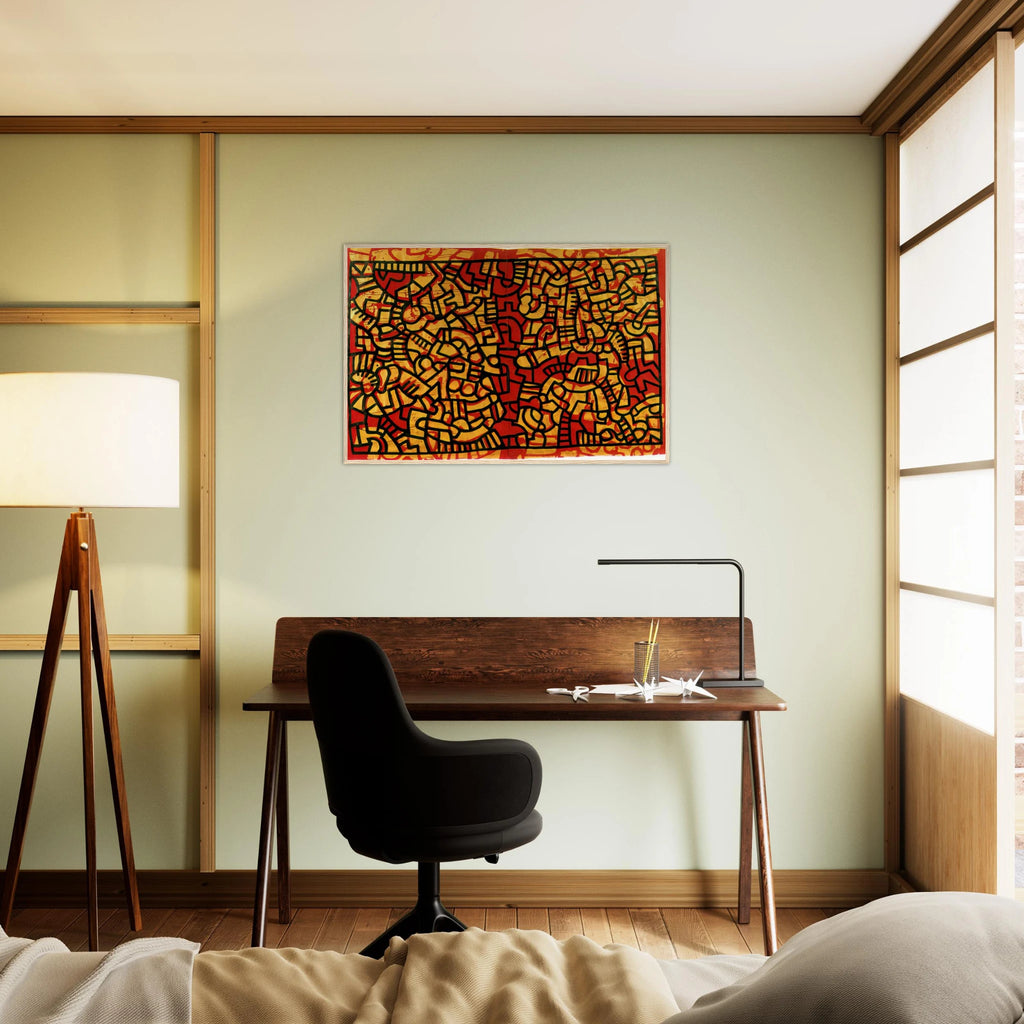 UNTITLED 1979 Framed Poster | Keith Haring Framed Prints Wall Art | Keith Haring Prints