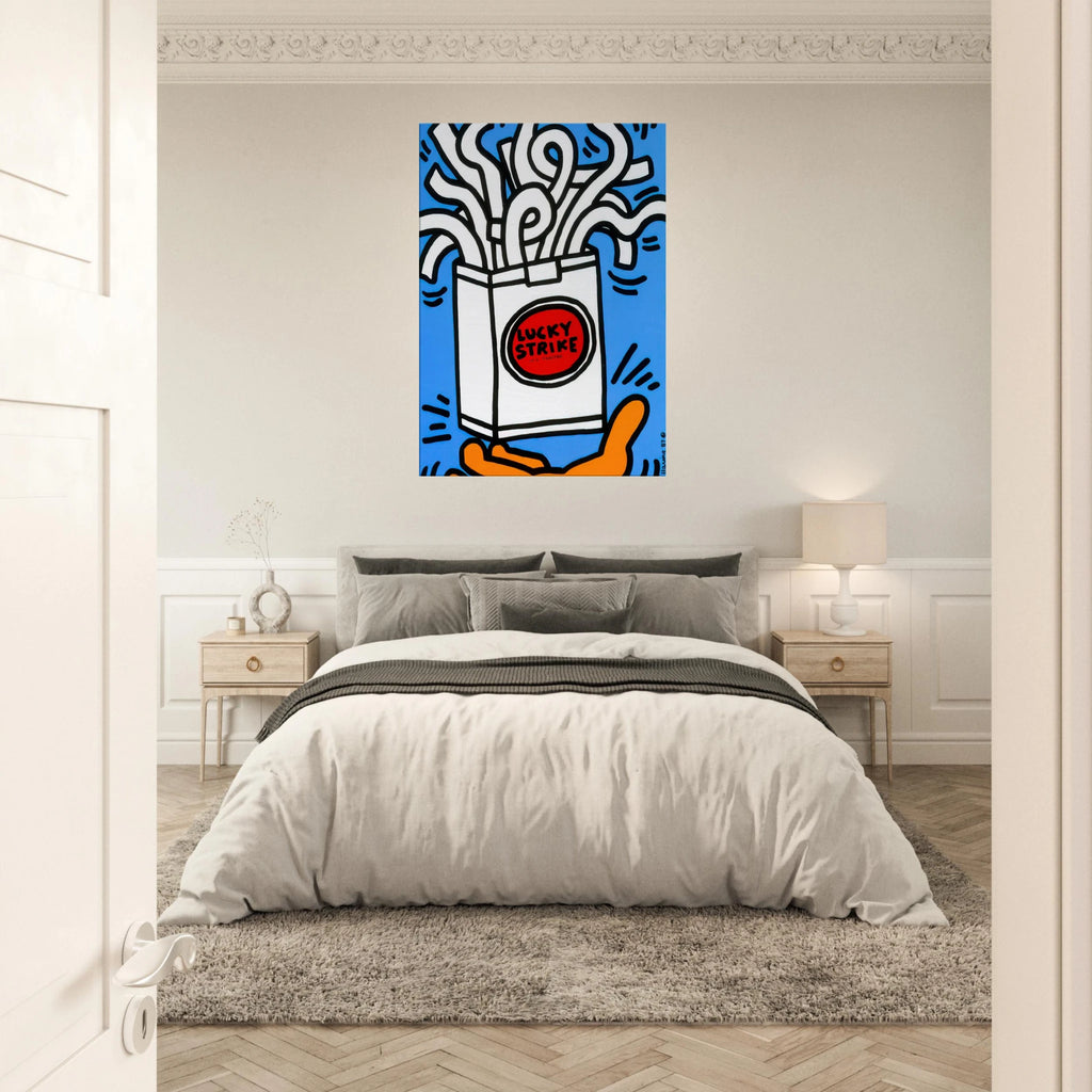 LUCKY STRIKE 1987 Canvas | Keith Haring Canvas | Keith Haring Prints