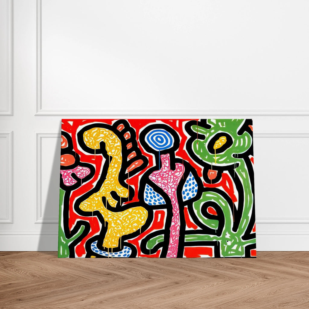 FLOWERS IV 1990 Canvas | Keith Haring Canvas | Keith Haring Prints