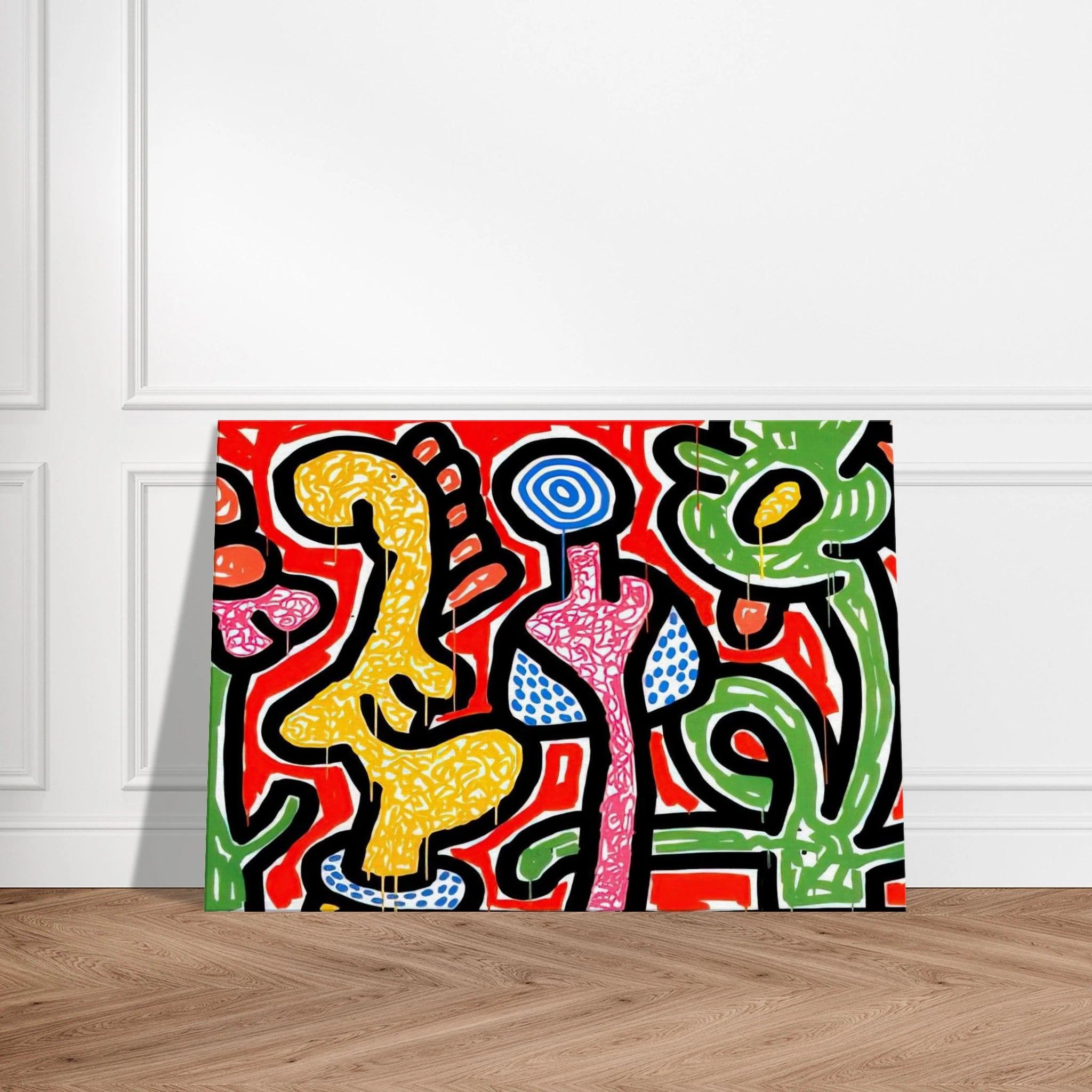 FLOWERS IV 1990 Canvas | Keith Haring Canvas | Keith Haring Prints