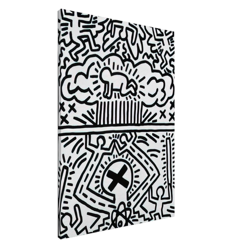 ANTI NUCLEAR RALLY 1982 Canvas | Keith Haring Canvas | Keith Haring Prints