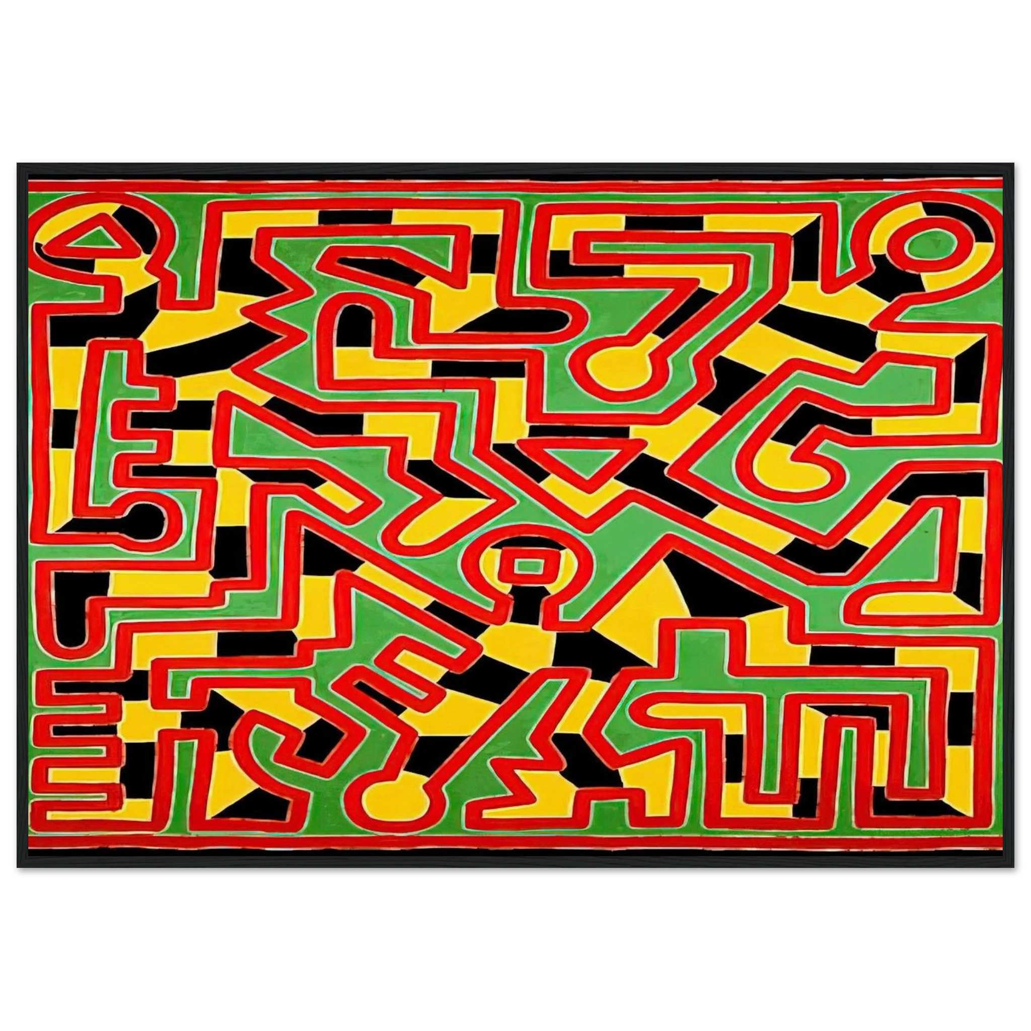 UNTITLED 1988 Framed Poster | Keith Haring Framed Prints Wall Art | Keith Haring Prints