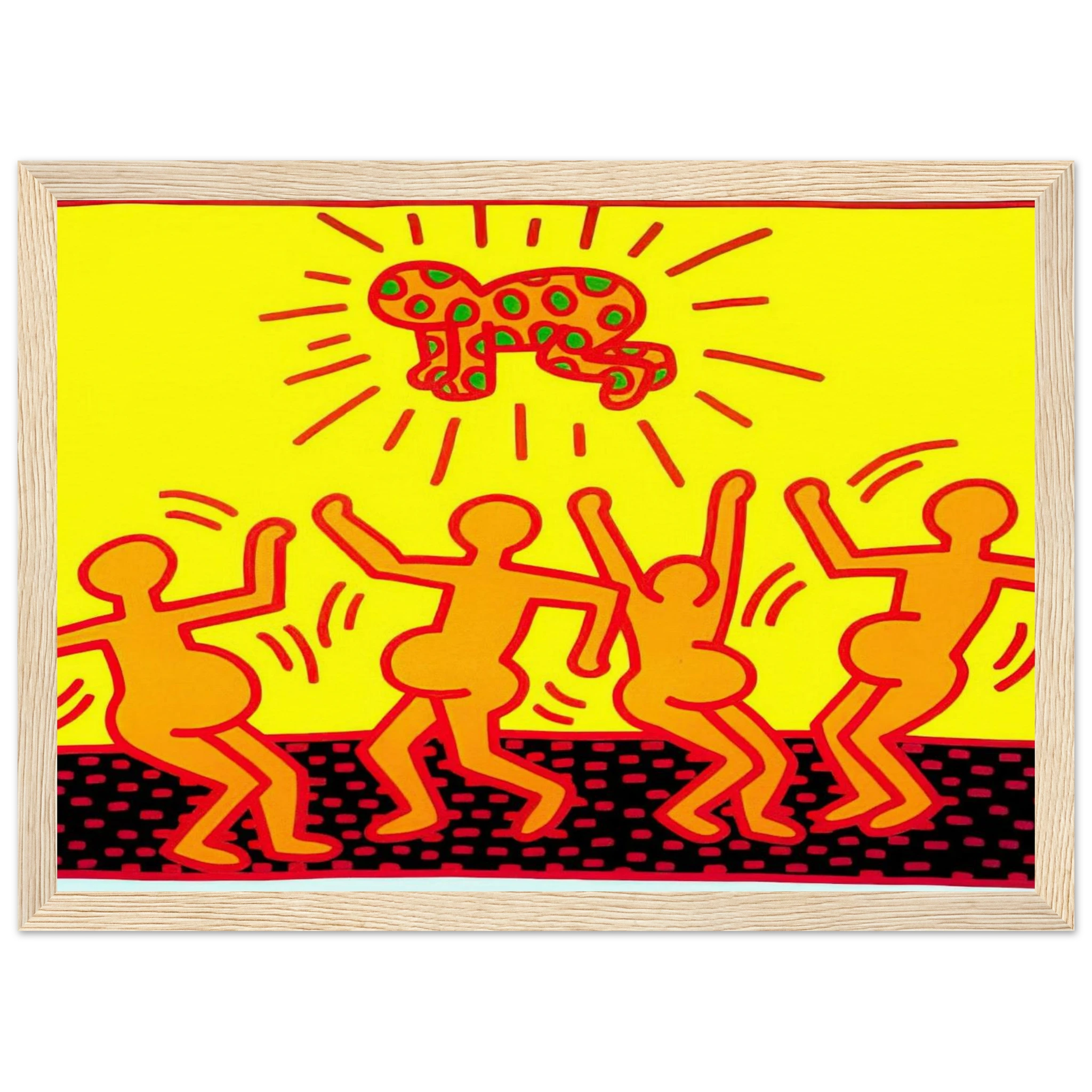 UNTITLED 1983 1 Framed Poster | Keith Haring Framed Prints Wall Art | Keith Haring Prints