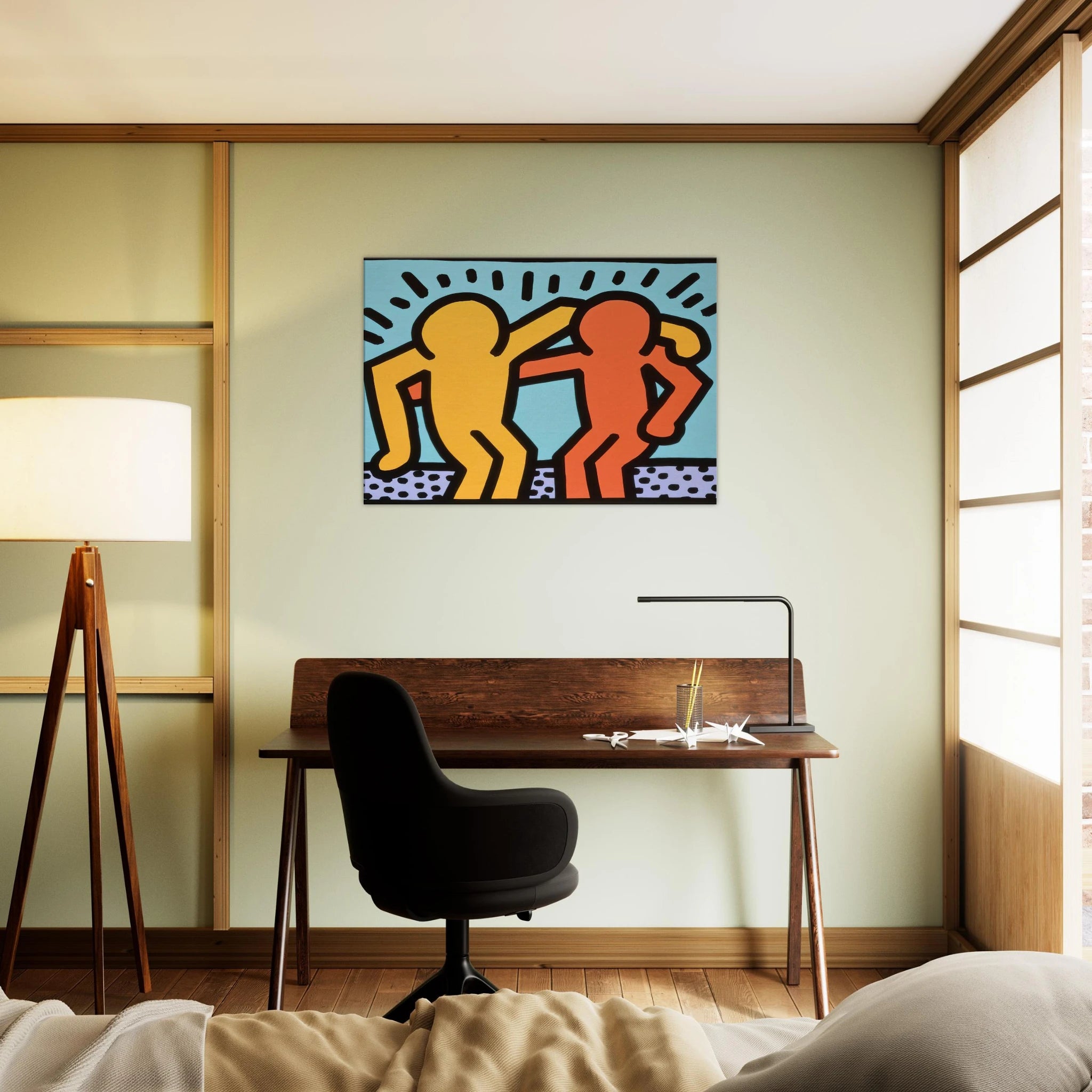 BEST BUDDIES 1990 Canvas | Keith Haring Canvas | Keith Haring Prints