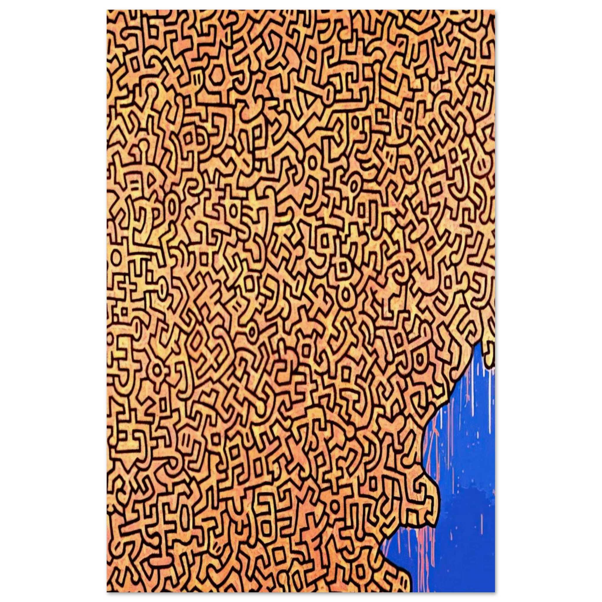 BRAZIL 1989 Poster | Keith Haring Poster | Keith Haring Prints