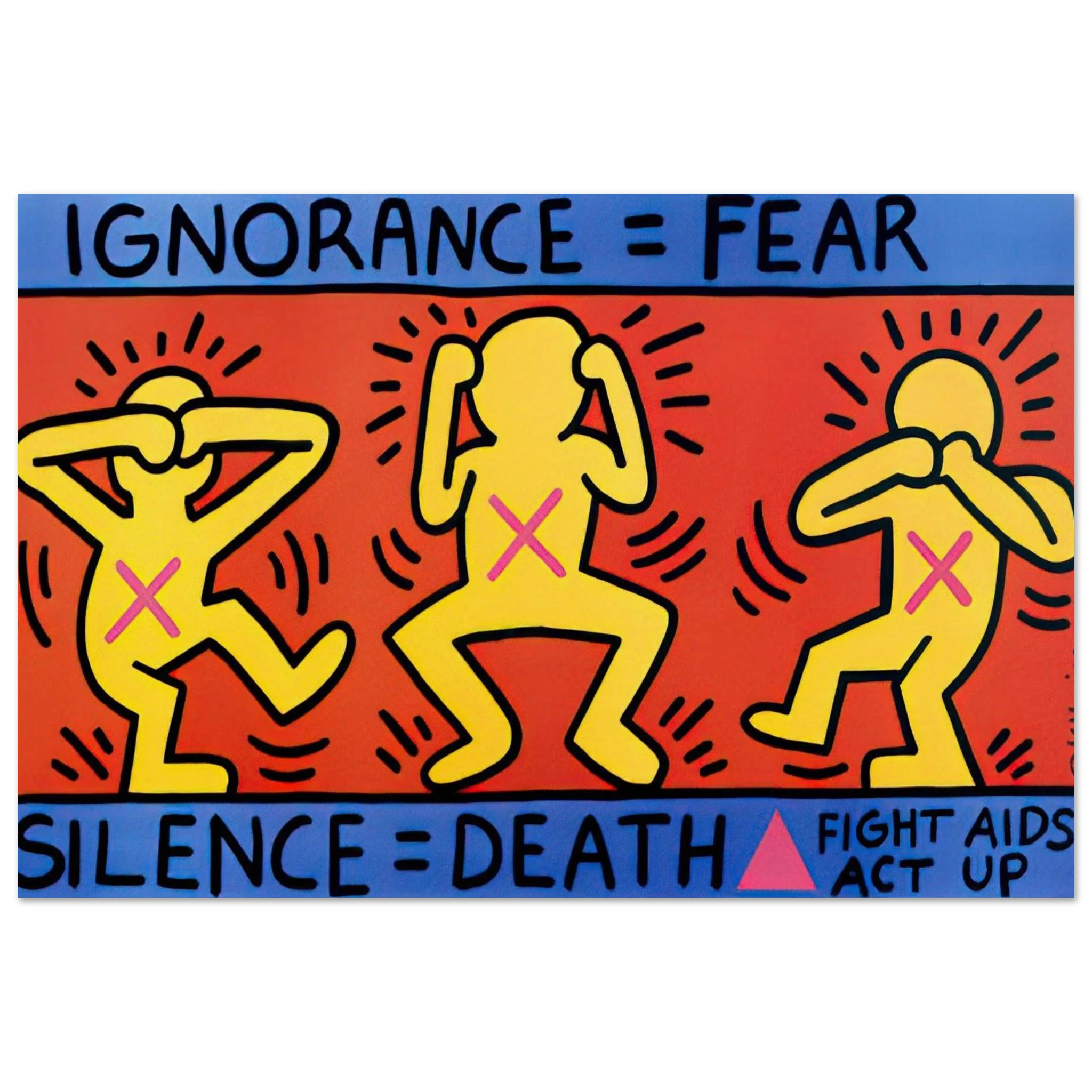 IGNORANCE FEAR 1989 Poster | Keith Haring Poster | Keith Haring Prints