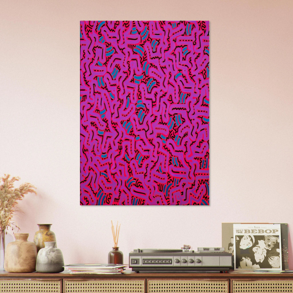 UNTITLED 1984 Canvas | Keith Haring Canvas | Keith Haring Prints