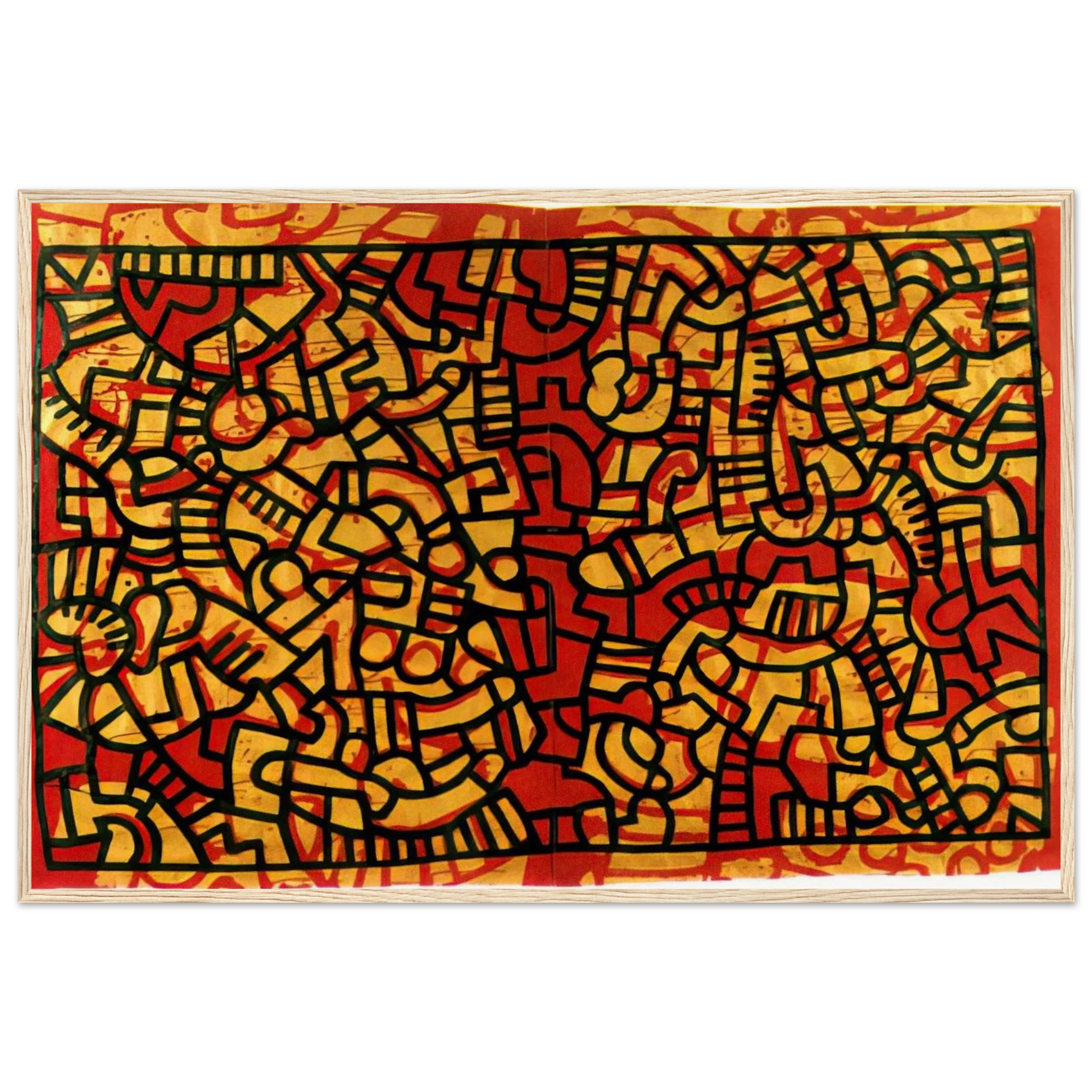 UNTITLED 1979 Framed Poster | Keith Haring Framed Prints Wall Art | Keith Haring Prints