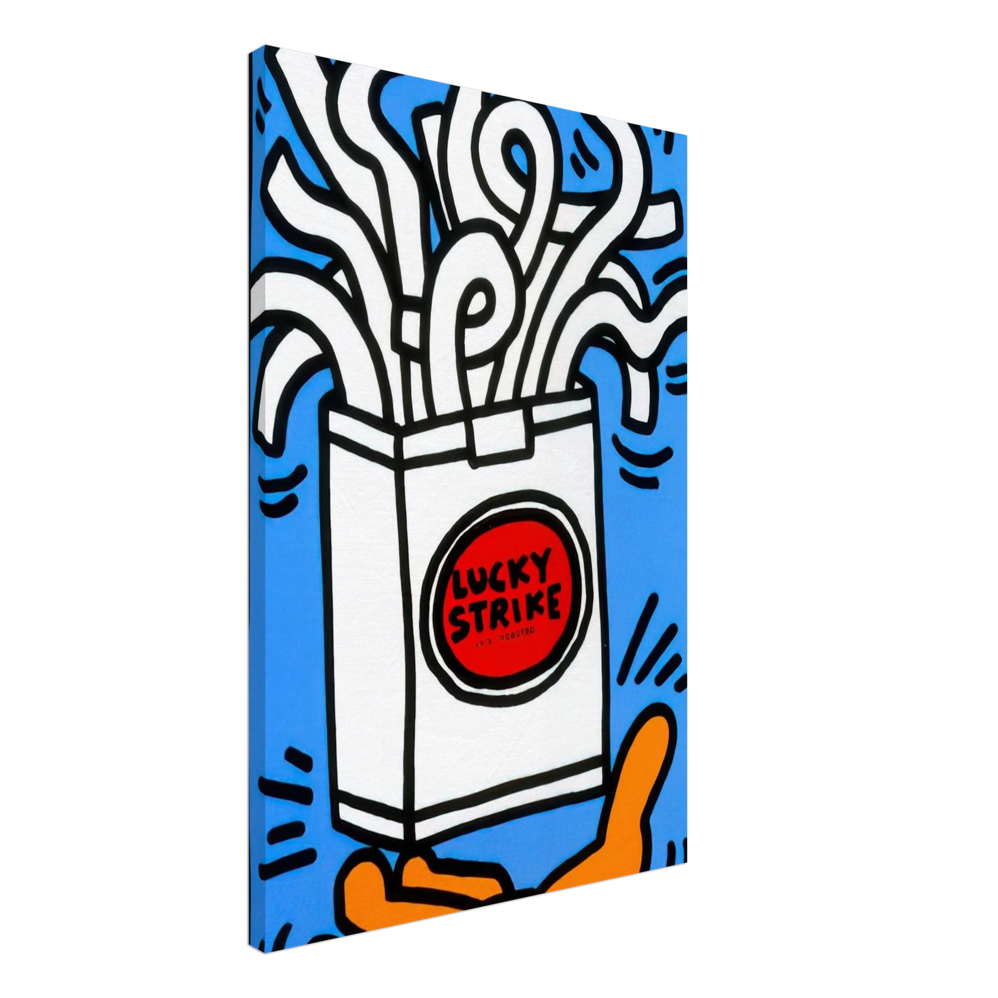 LUCKY STRIKE 1987 Canvas | Keith Haring Canvas | Keith Haring Prints