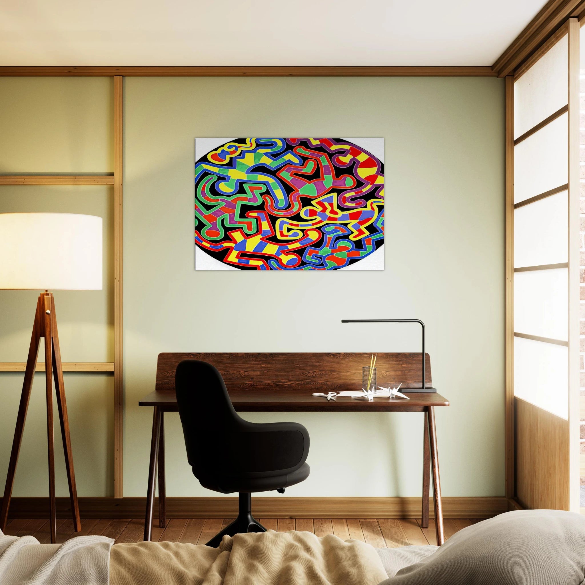 MONKEY PUZZLE 1988 Canvas | Keith Haring Canvas | Keith Haring Prints