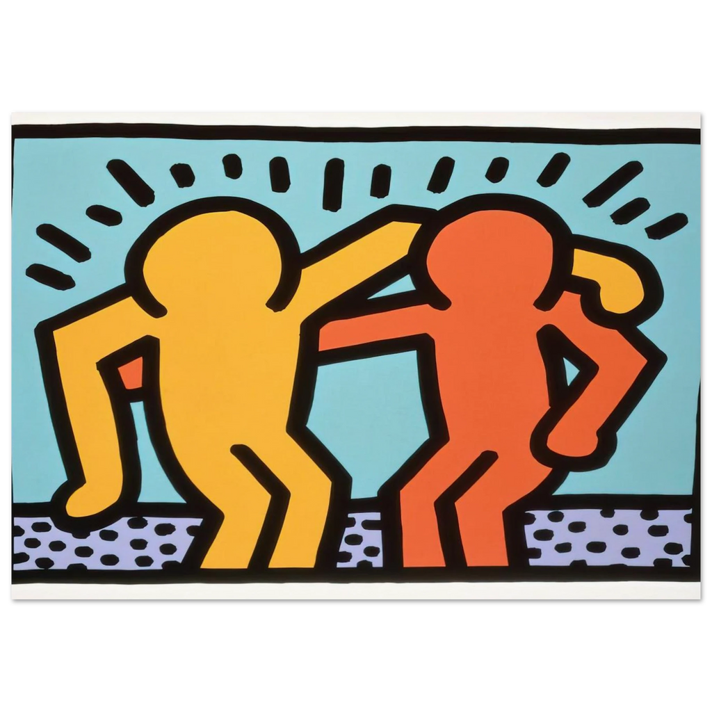 BEST BUDDIES 1990 Poster | Keith Haring Poster | Keith Haring Prints