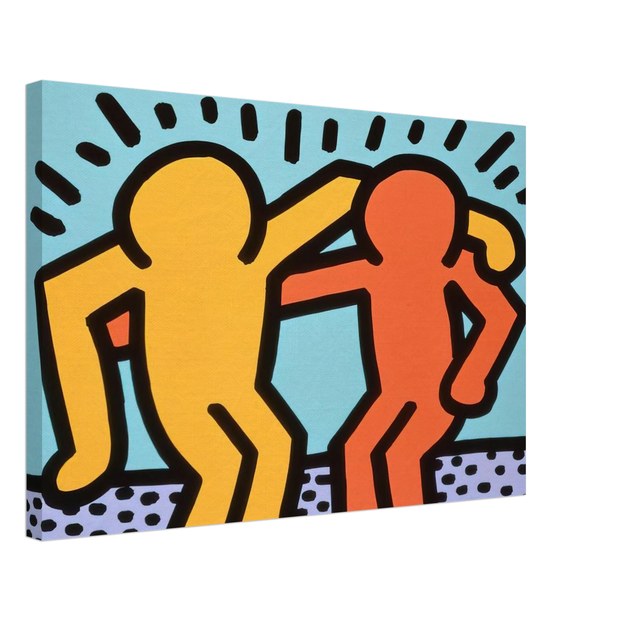 BEST BUDDIES 1990 Canvas | Keith Haring Canvas | Keith Haring Prints