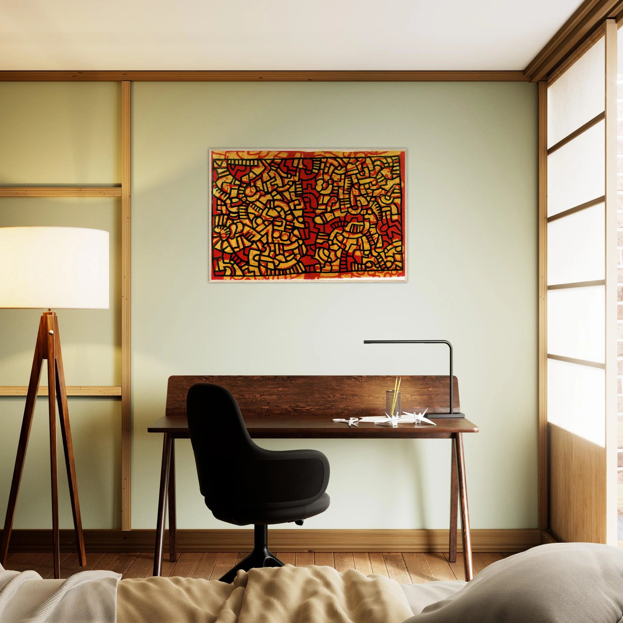 UNTITLED 1979 Framed Poster | Keith Haring Framed Prints Wall Art | Keith Haring Prints