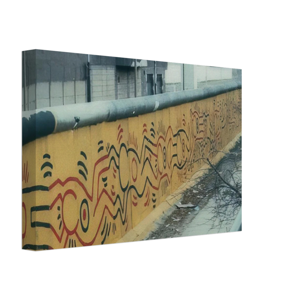BERLIN MURAL 1986 Canvas | Keith Haring Canvas | Keith Haring Prints