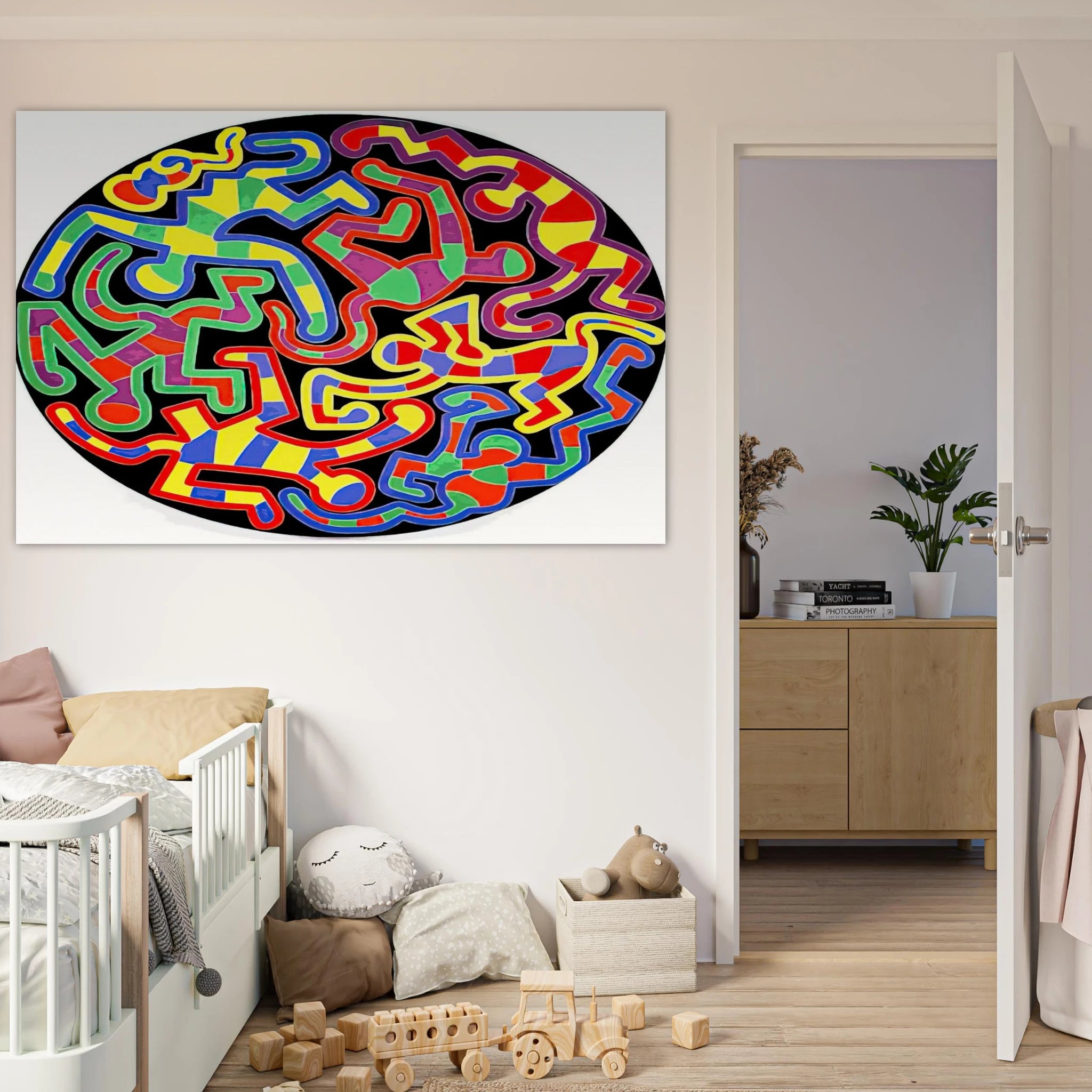 MONKEY PUZZLE 1988 Poster | Keith Haring Poster | Keith Haring Prints