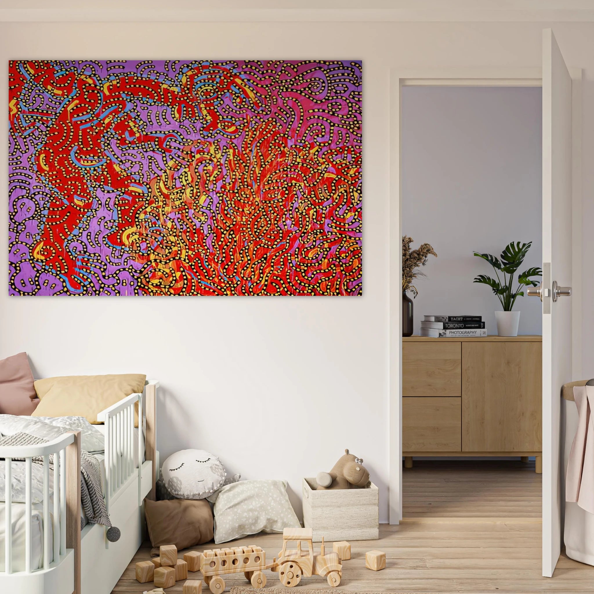 MOSES AND THE BURNING BUSH 1985 Poster | Keith Haring Poster | Keith Haring Prints
