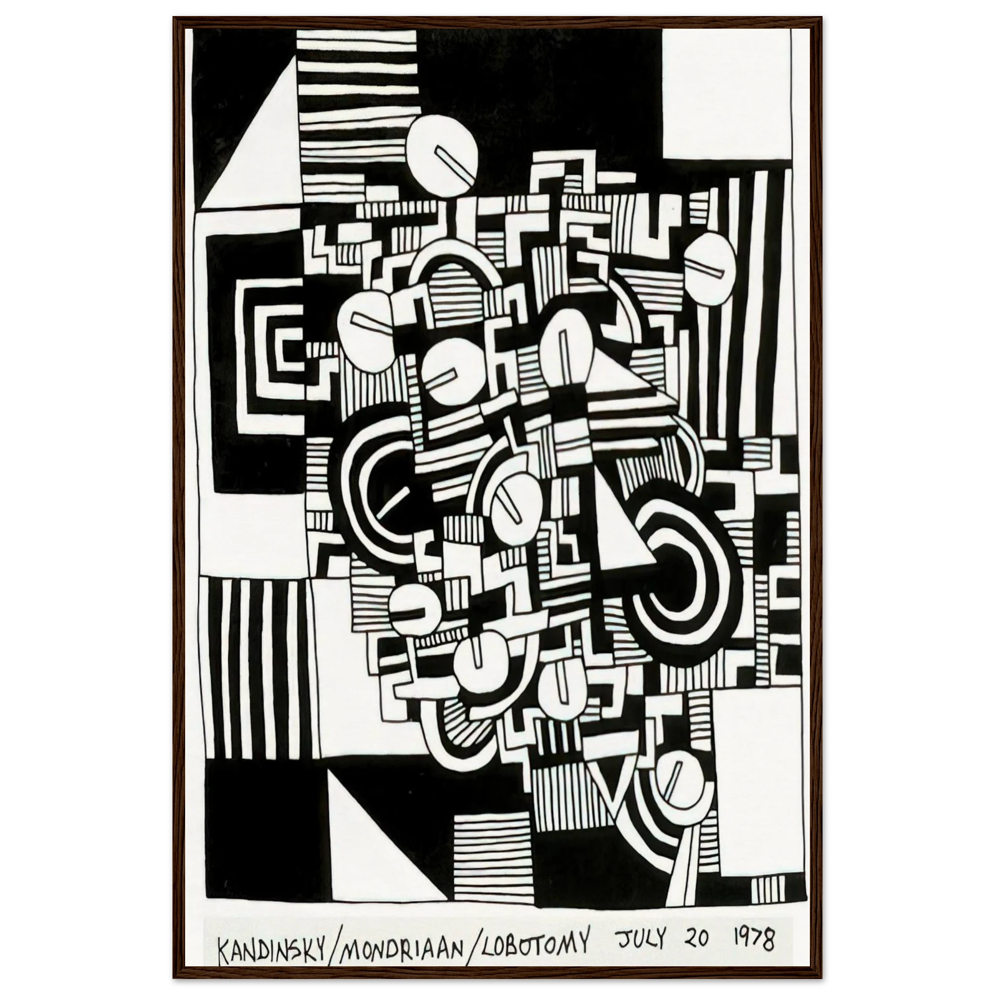 UNTITLED 1978 Framed Poster | Keith Haring Framed Prints Wall Art | Keith Haring Prints