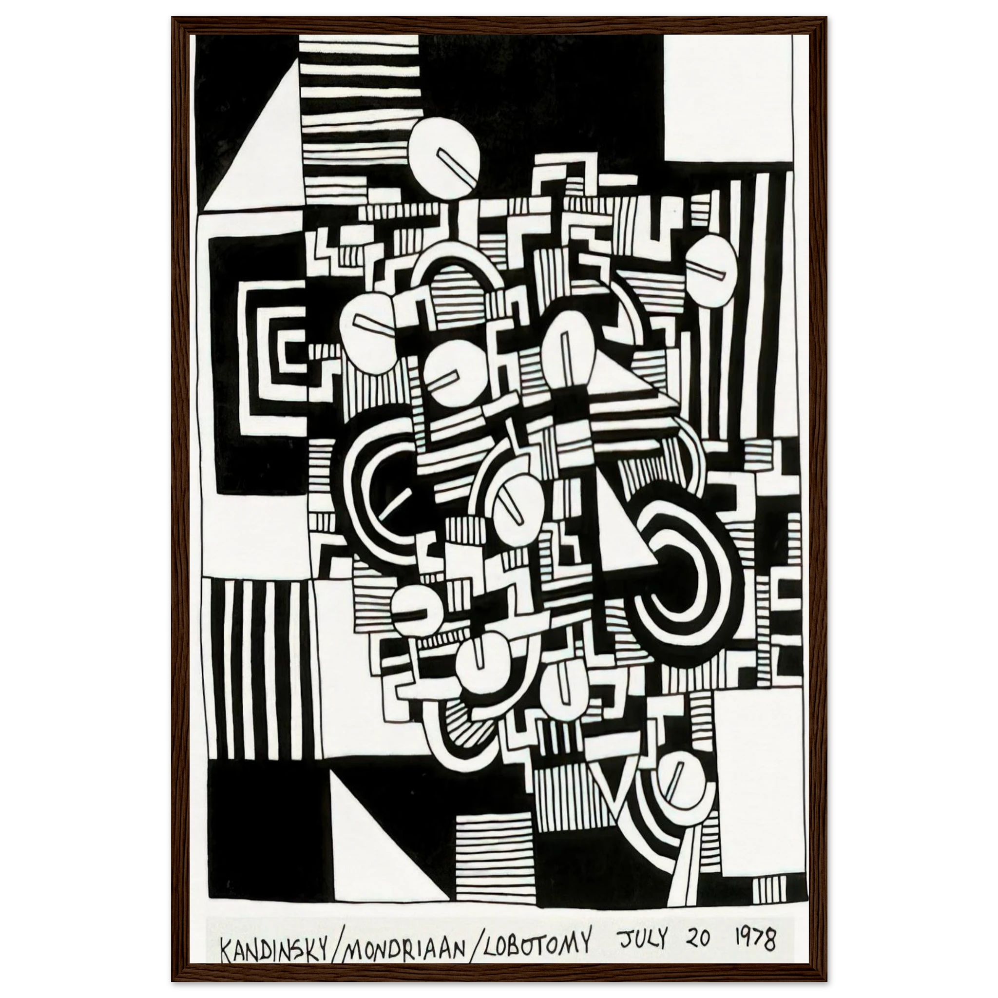 UNTITLED 1978 Framed Poster | Keith Haring Framed Prints Wall Art | Keith Haring Prints