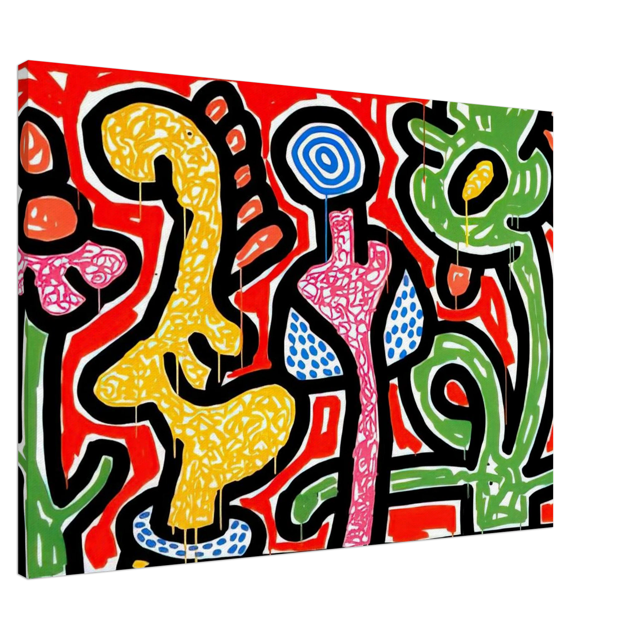 FLOWERS IV 1990 Canvas | Keith Haring Canvas | Keith Haring Prints