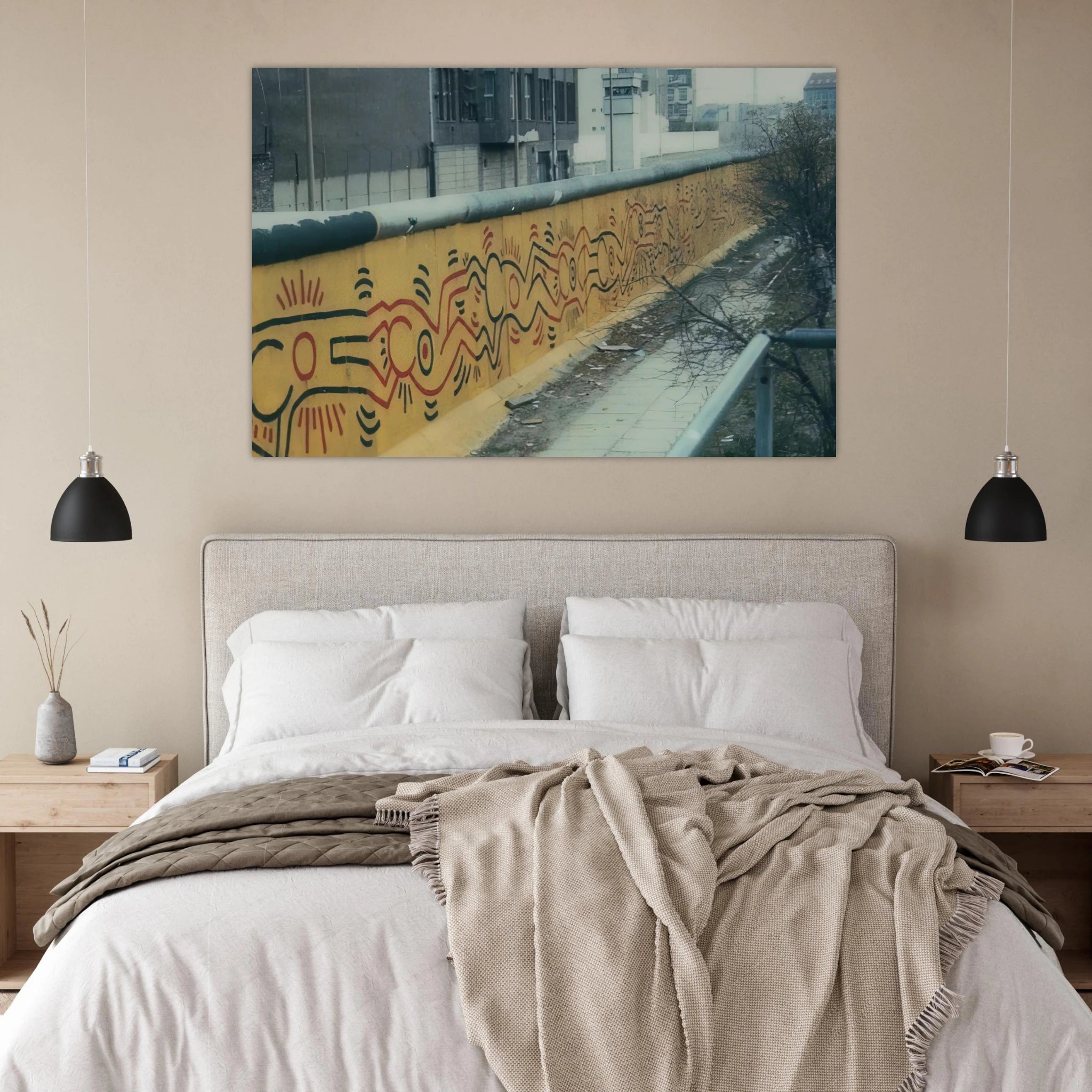BERLIN MURAL 1986 Poster | Keith Haring Poster | Keith Haring Prints