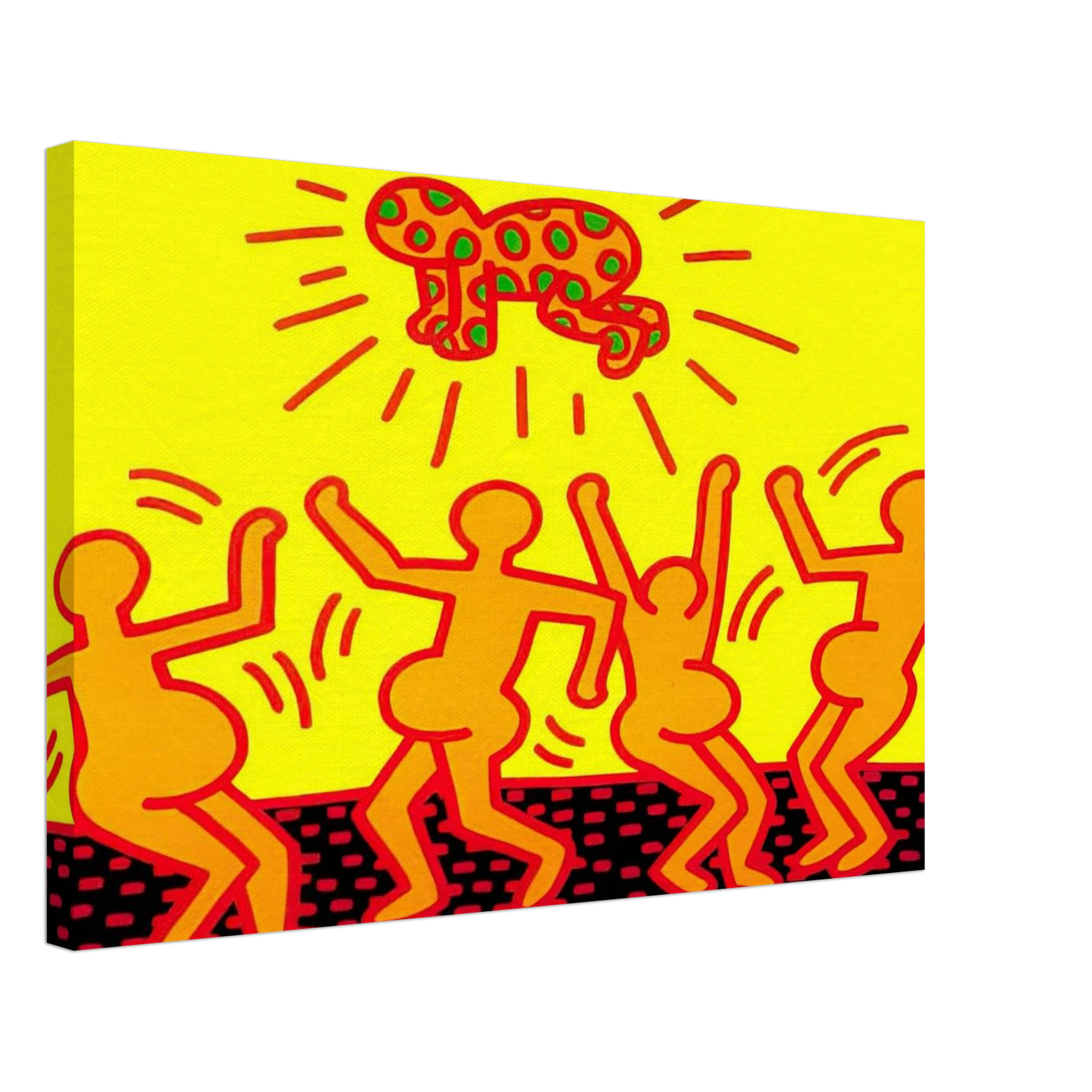 UNTITLED 1983 1 Canvas | Keith Haring Canvas | Keith Haring Prints