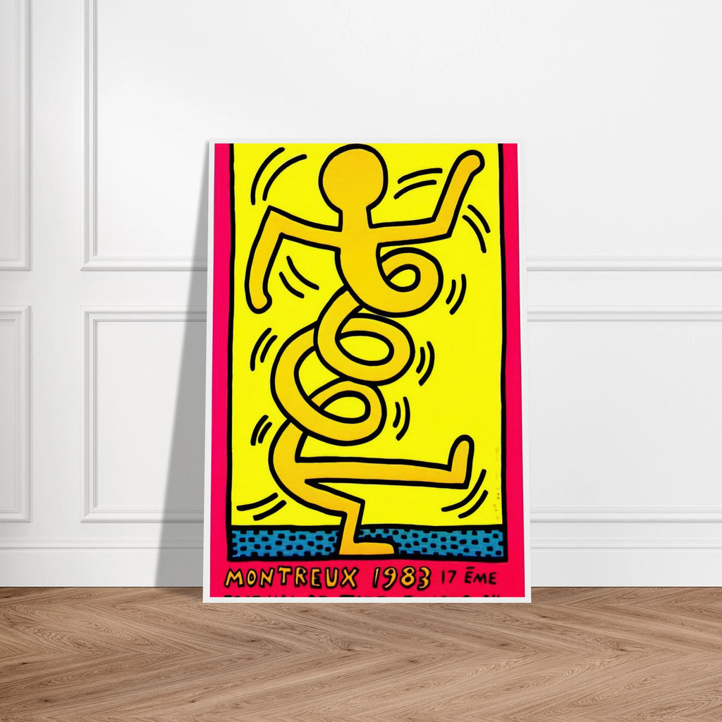 MONTREUX 1983 Framed Poster | Keith Haring Framed Prints Wall Art | Keith Haring Prints