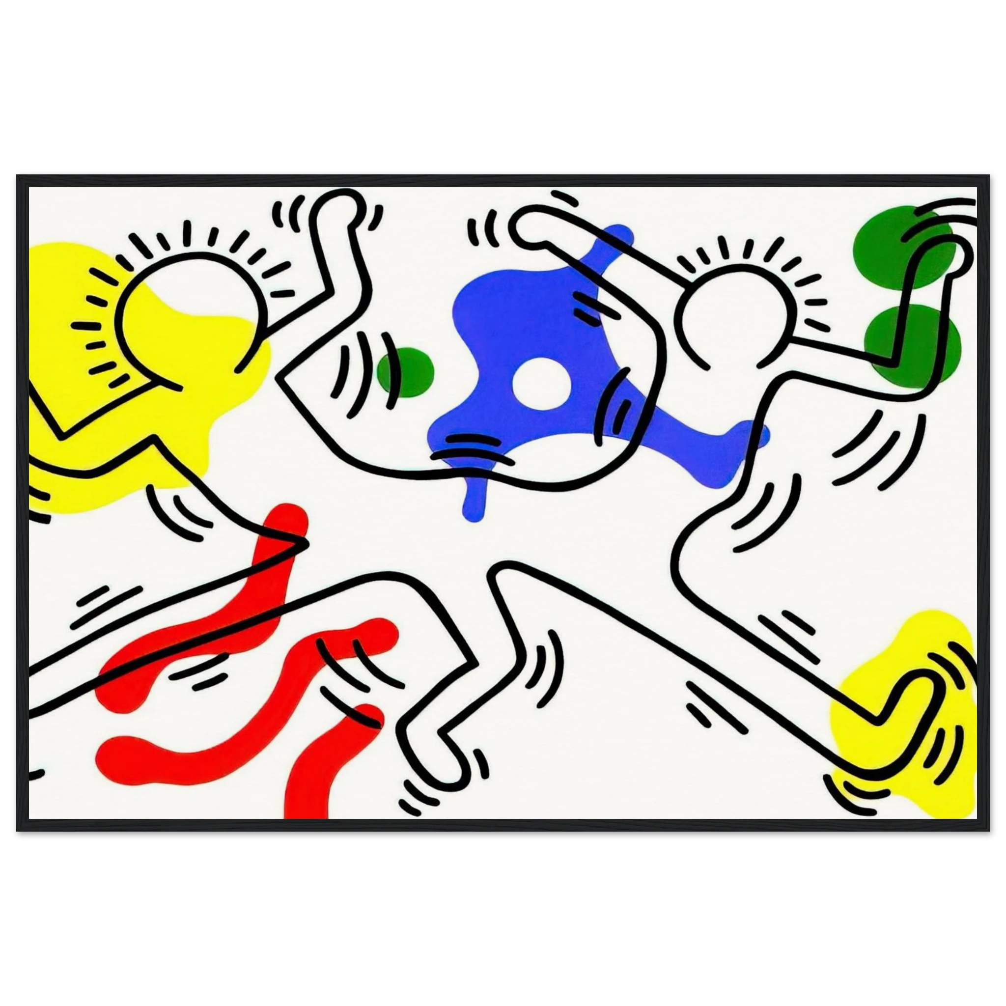 UNTITLED 1986 Framed Poster | Keith Haring Framed Prints Wall Art | Keith Haring Prints