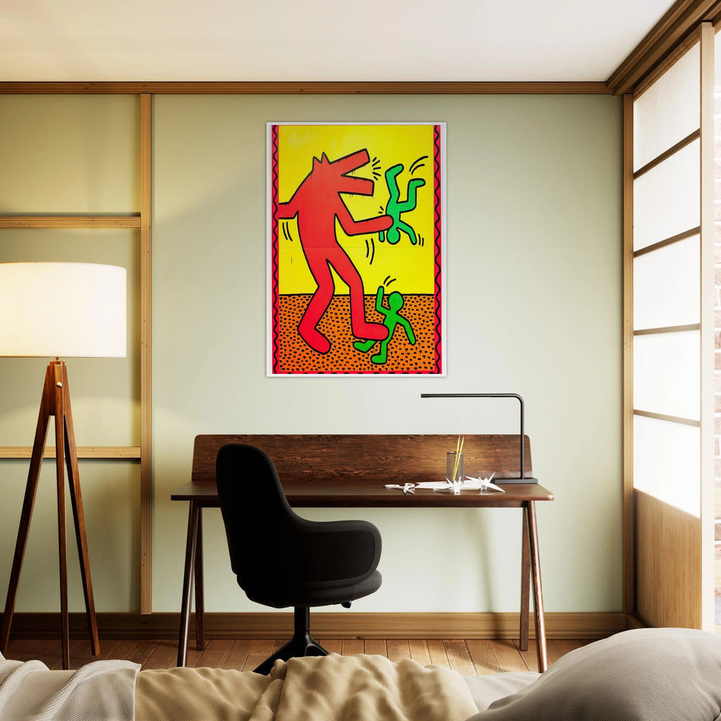 UNTITLED 1982 1 Framed Poster | Keith Haring Framed Prints Wall Art | Keith Haring Prints