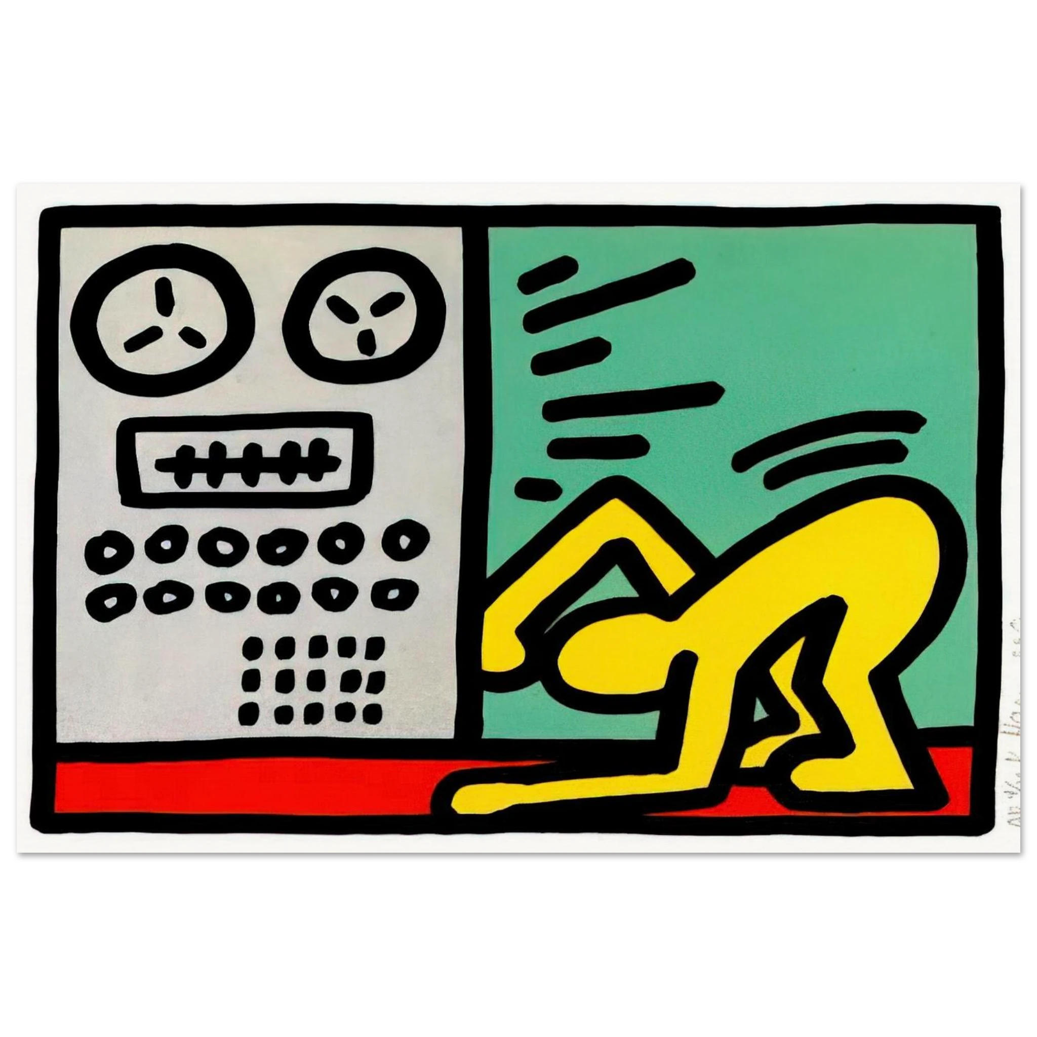 POP SHOP III 1989 Poster | Keith Haring Poster | Keith Haring Prints