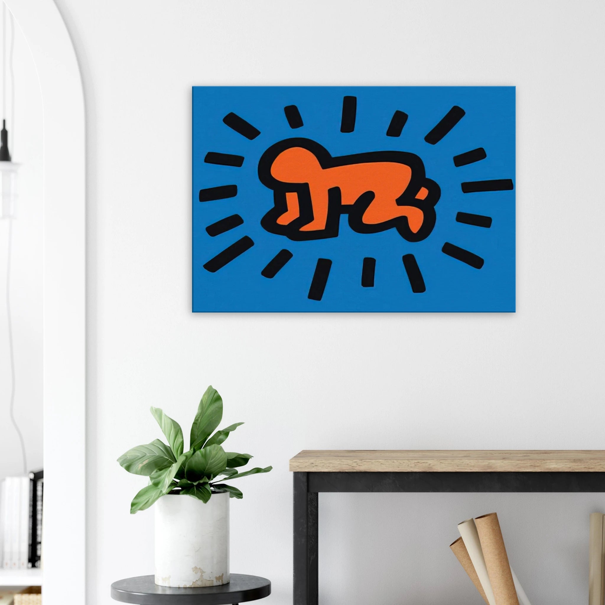 RADIANT BABY FROM ICONS SERIES 1990 Canvas | Keith Haring Canvas | Keith Haring Prints