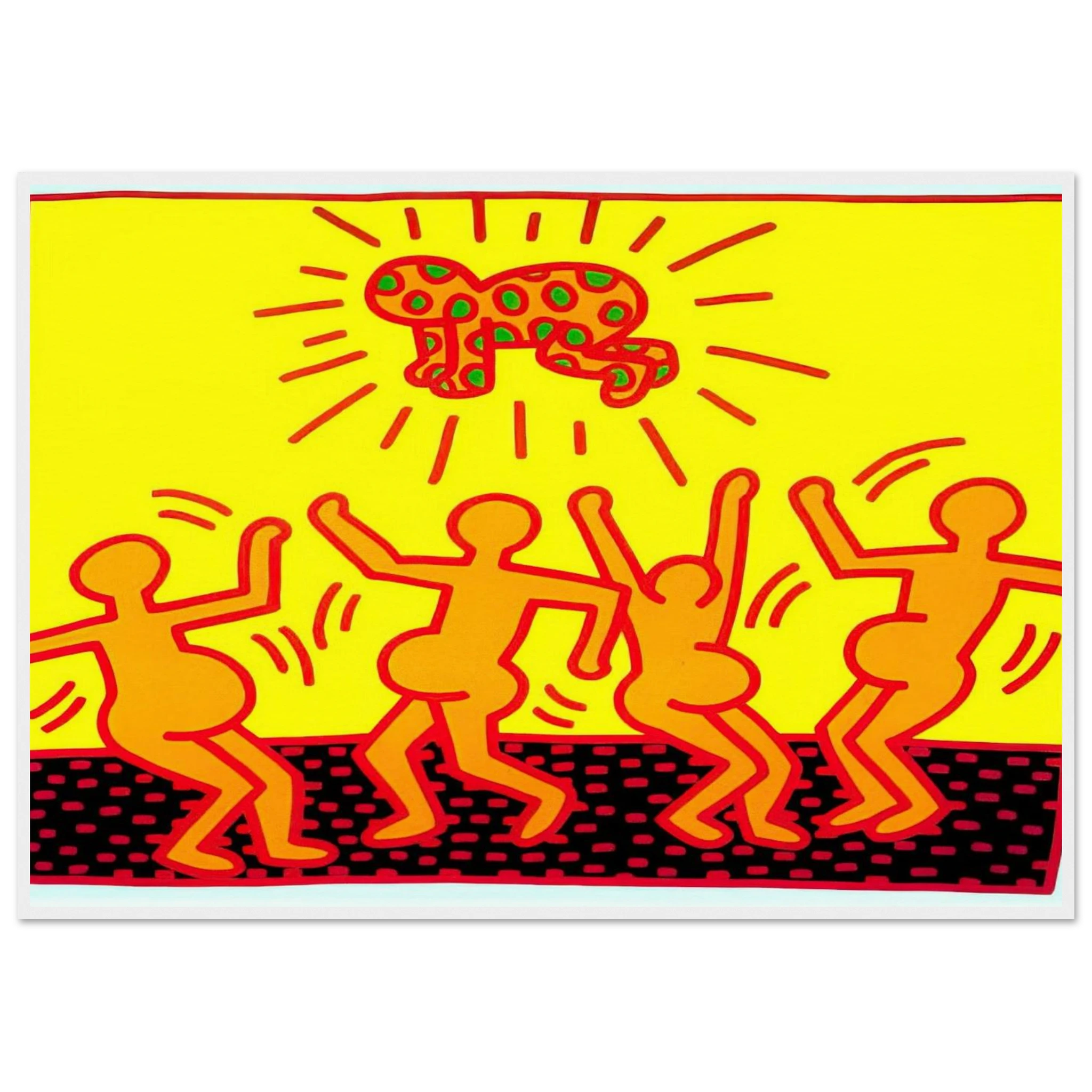 UNTITLED 1983 1 Framed Poster | Keith Haring Framed Prints Wall Art | Keith Haring Prints