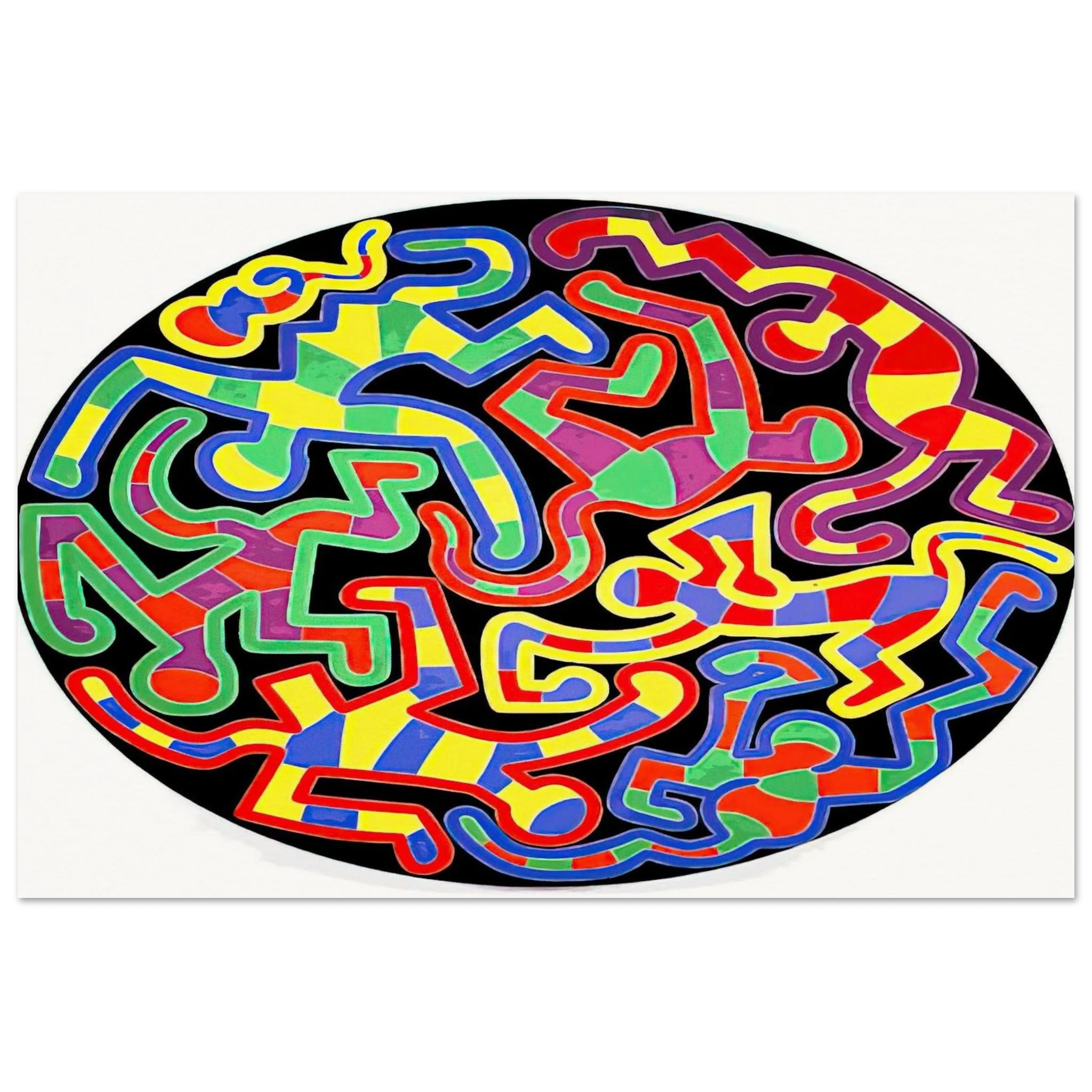MONKEY PUZZLE 1988 Poster | Keith Haring Poster | Keith Haring Prints