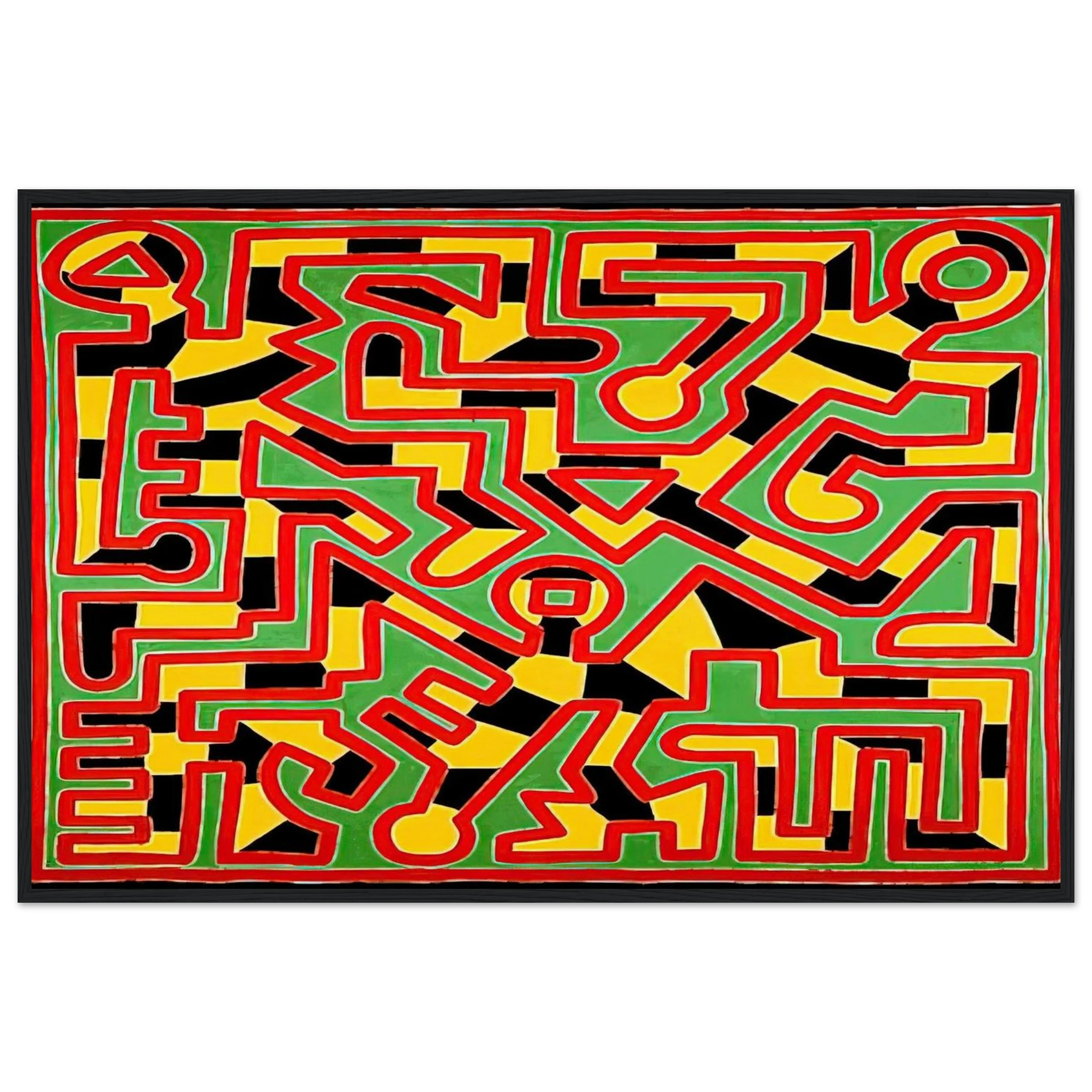 UNTITLED 1988 Framed Poster | Keith Haring Framed Prints Wall Art | Keith Haring Prints
