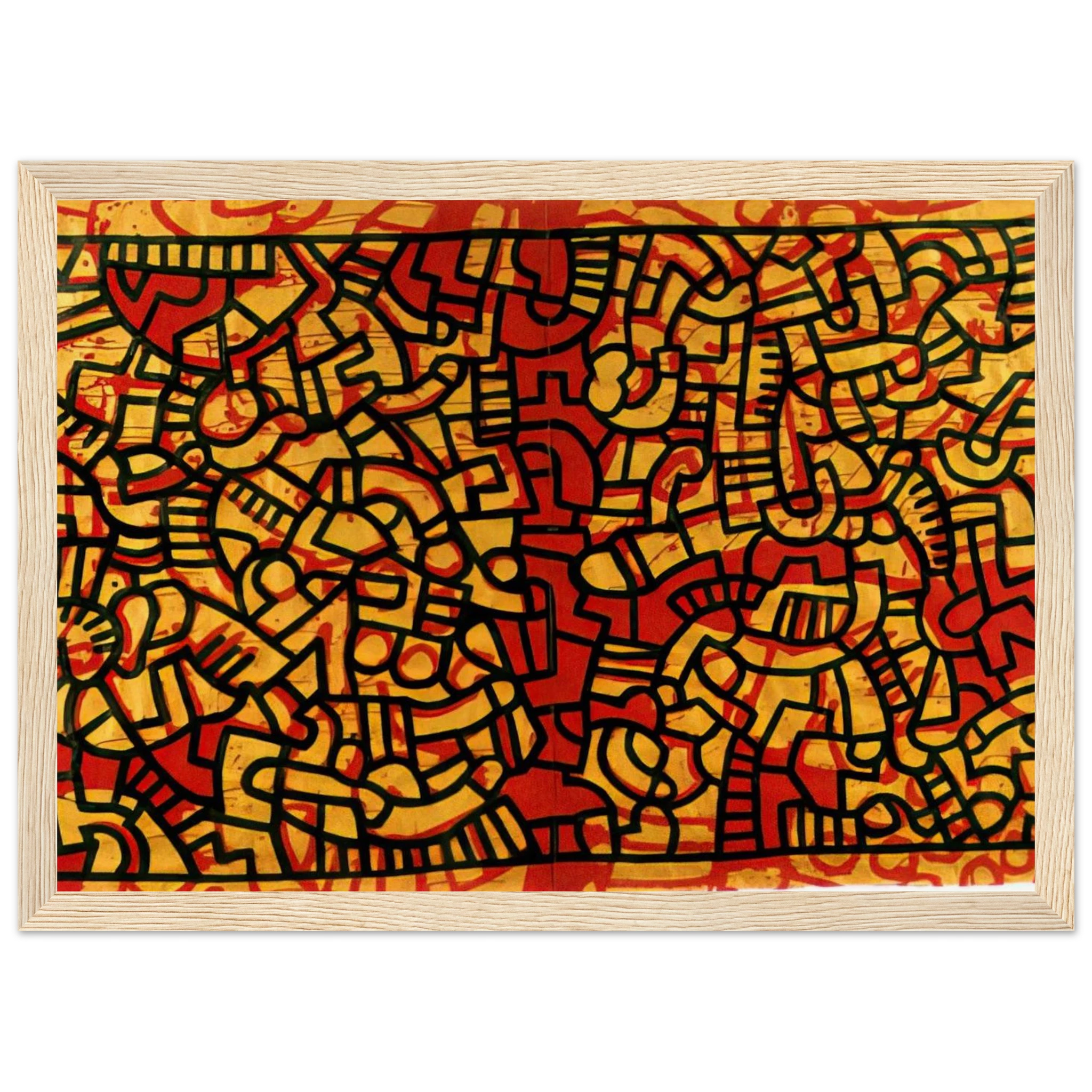 UNTITLED 1979 Framed Poster | Keith Haring Framed Prints Wall Art | Keith Haring Prints
