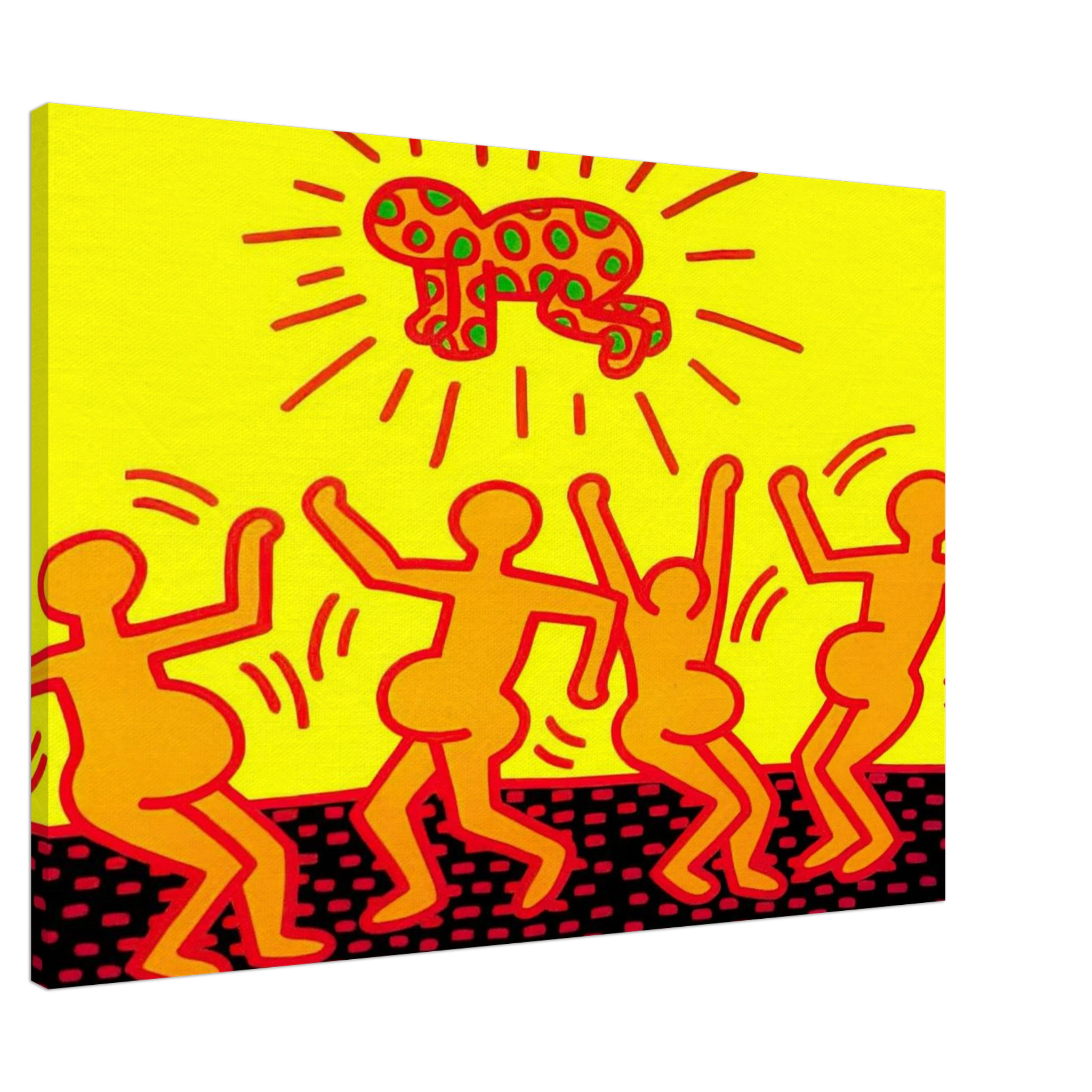 UNTITLED 1983 1 Canvas | Keith Haring Canvas | Keith Haring Prints