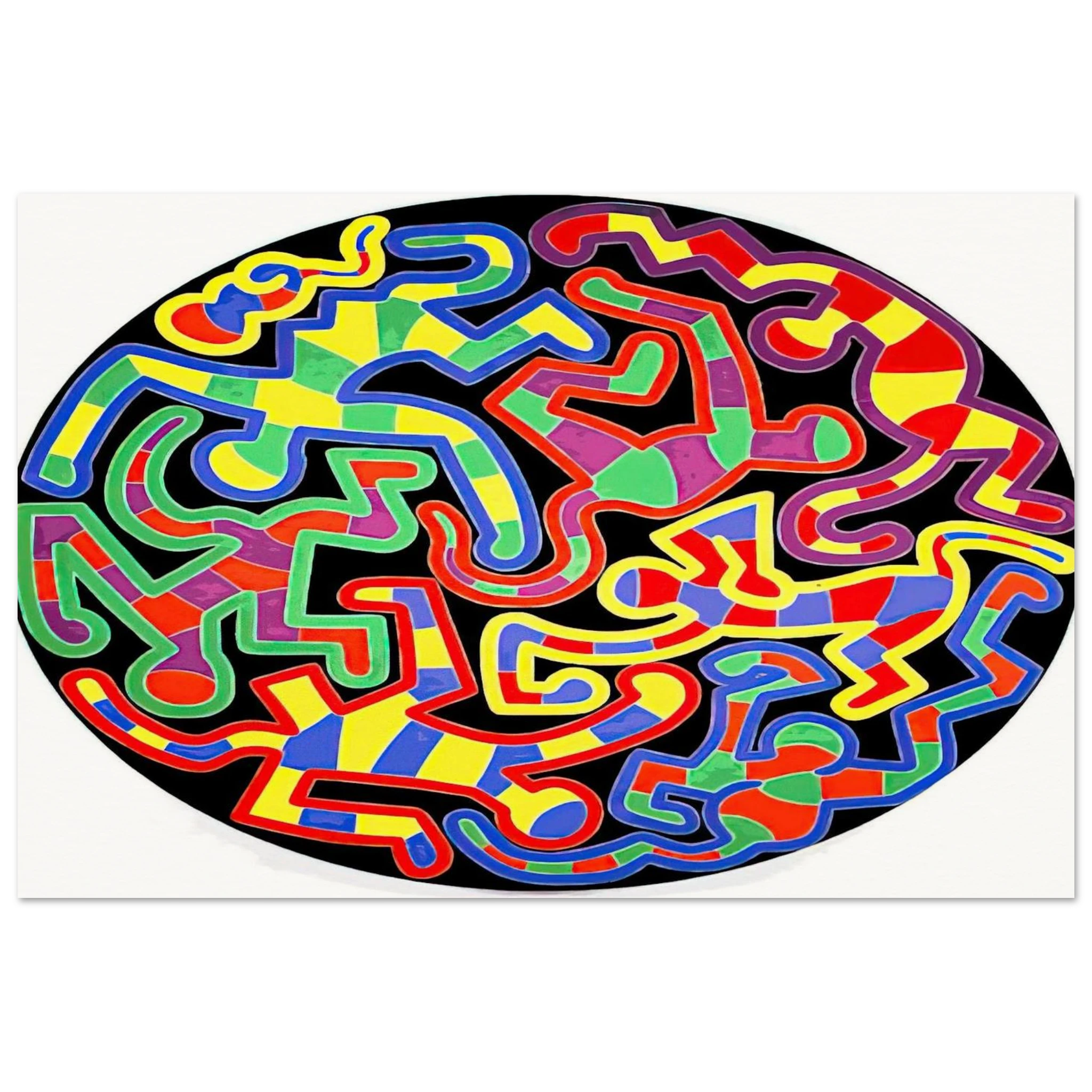 MONKEY PUZZLE 1988 Poster | Keith Haring Poster | Keith Haring Prints