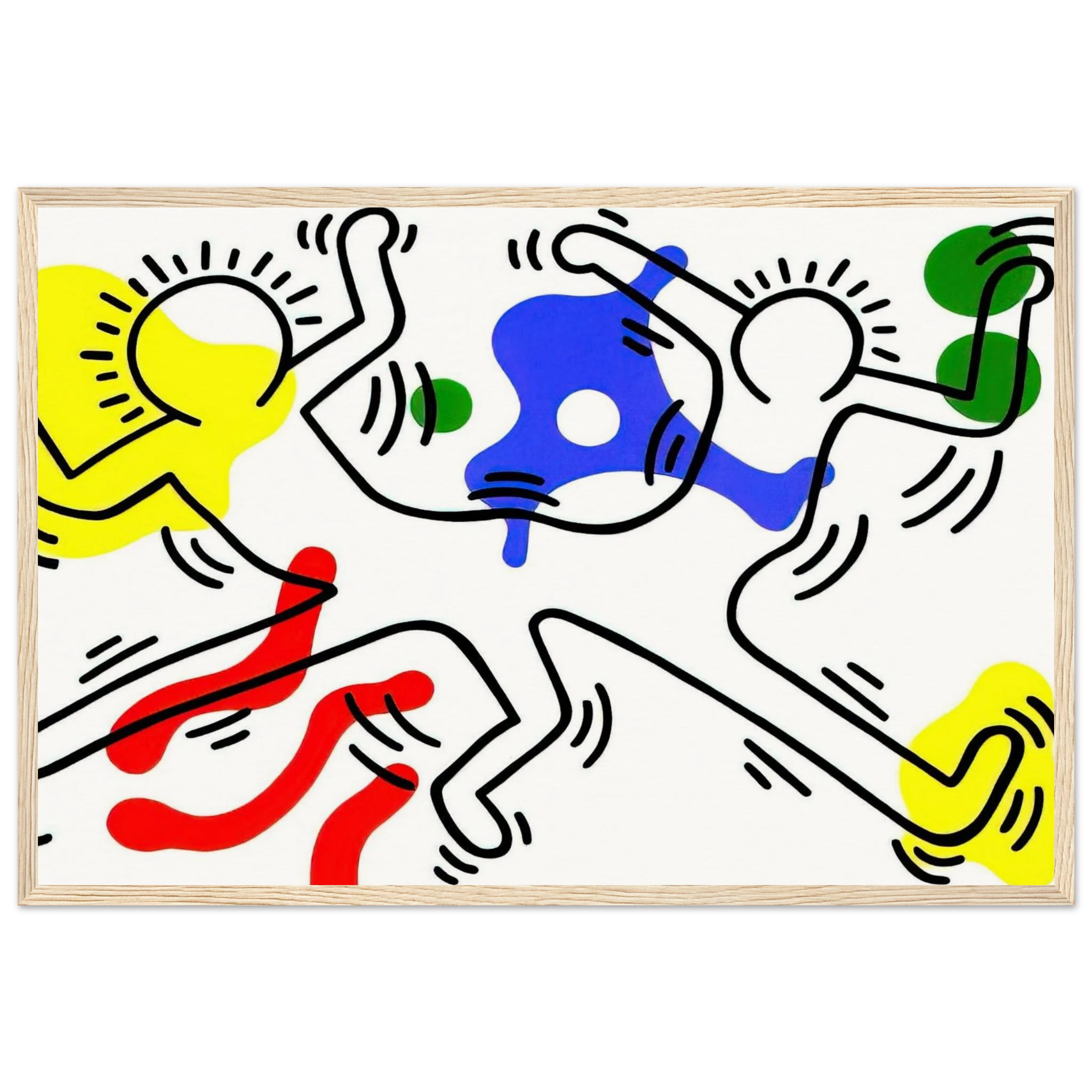 UNTITLED 1986 Framed Poster | Keith Haring Framed Prints Wall Art | Keith Haring Prints