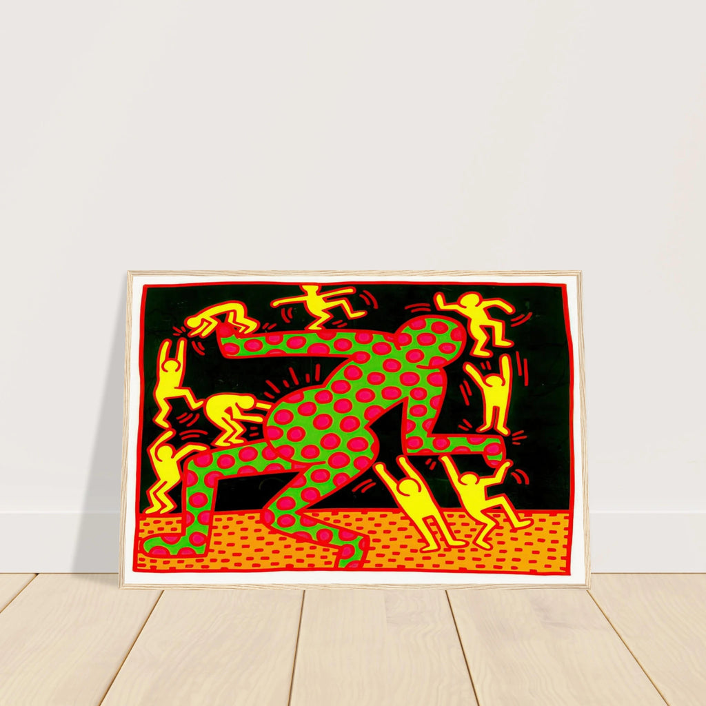 UNTITLED 1983 2 Framed Poster | Keith Haring Framed Prints Wall Art | Keith Haring Prints