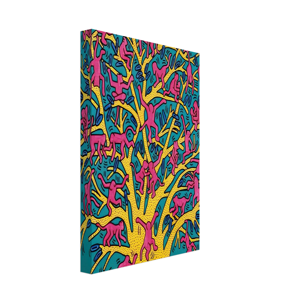 THE TREE OF MONKEYS Canvas | Keith Haring Canvas | Keith Haring Prints