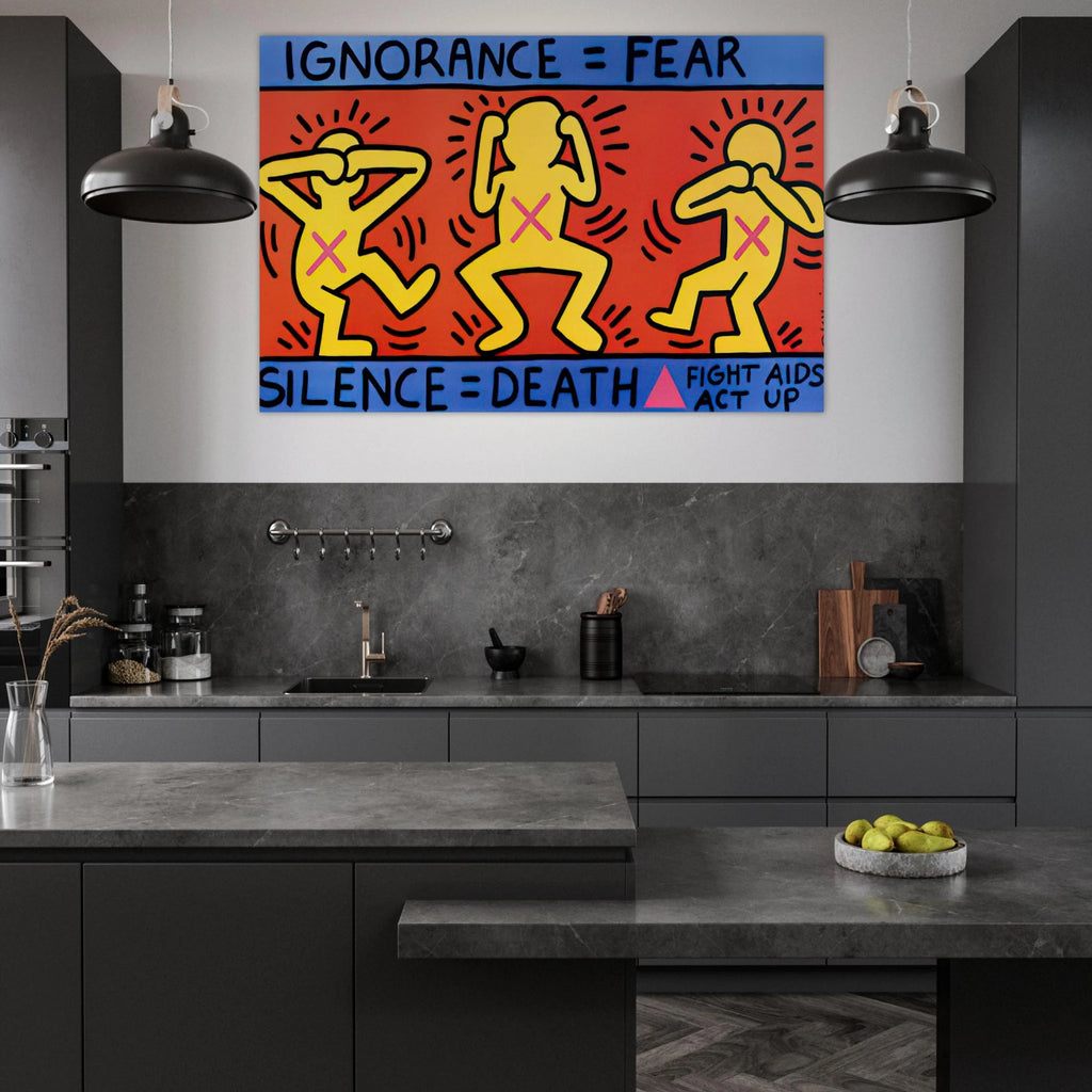 IGNORANCE FEAR 1989 Poster | Keith Haring Poster | Keith Haring Prints