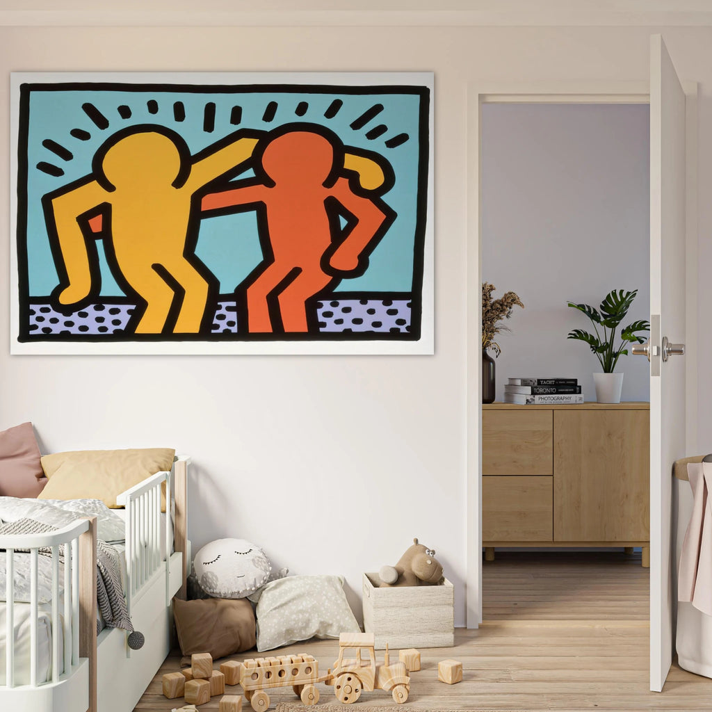 BEST BUDDIES 1990 Poster | Keith Haring Poster | Keith Haring Prints