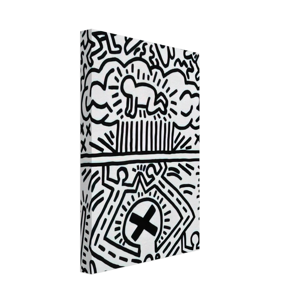 ANTI NUCLEAR RALLY 1982 Canvas | Keith Haring Canvas | Keith Haring Prints